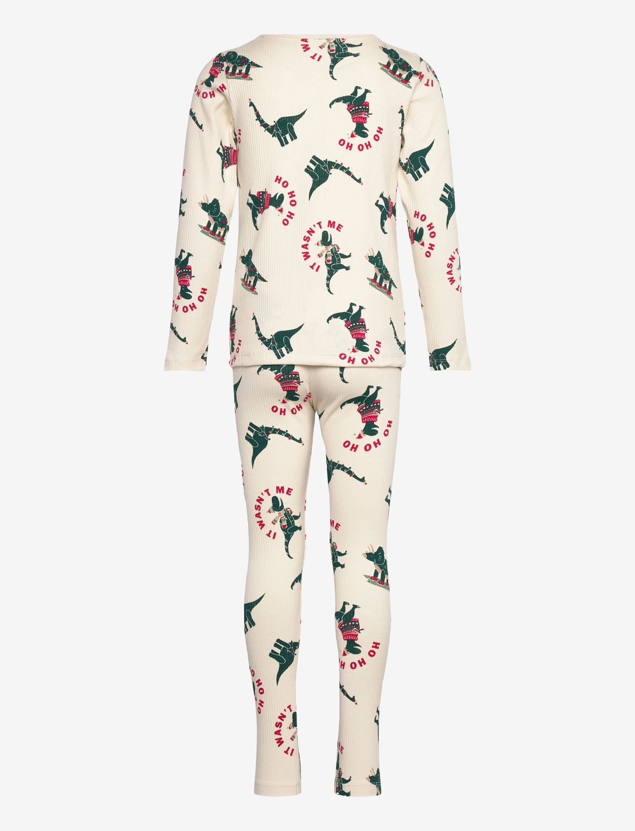 The New - TNHoliday Rib Night Set - komplektid - gardenia dino aop - 1