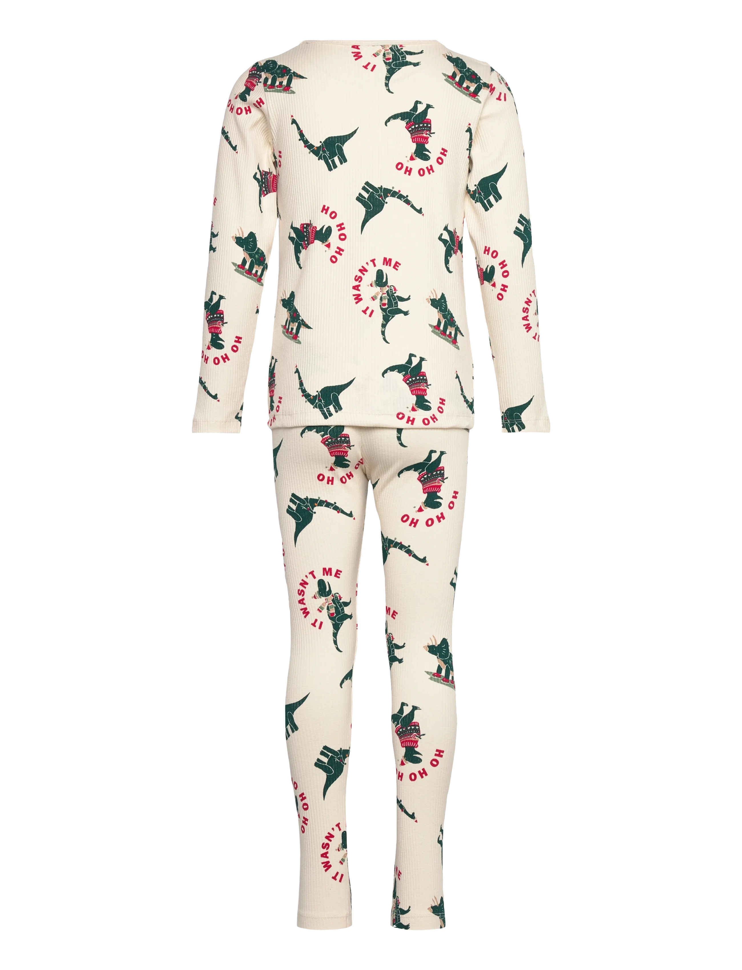 The New - TNHoliday Rib Night Set - gardenia dino aop - 1