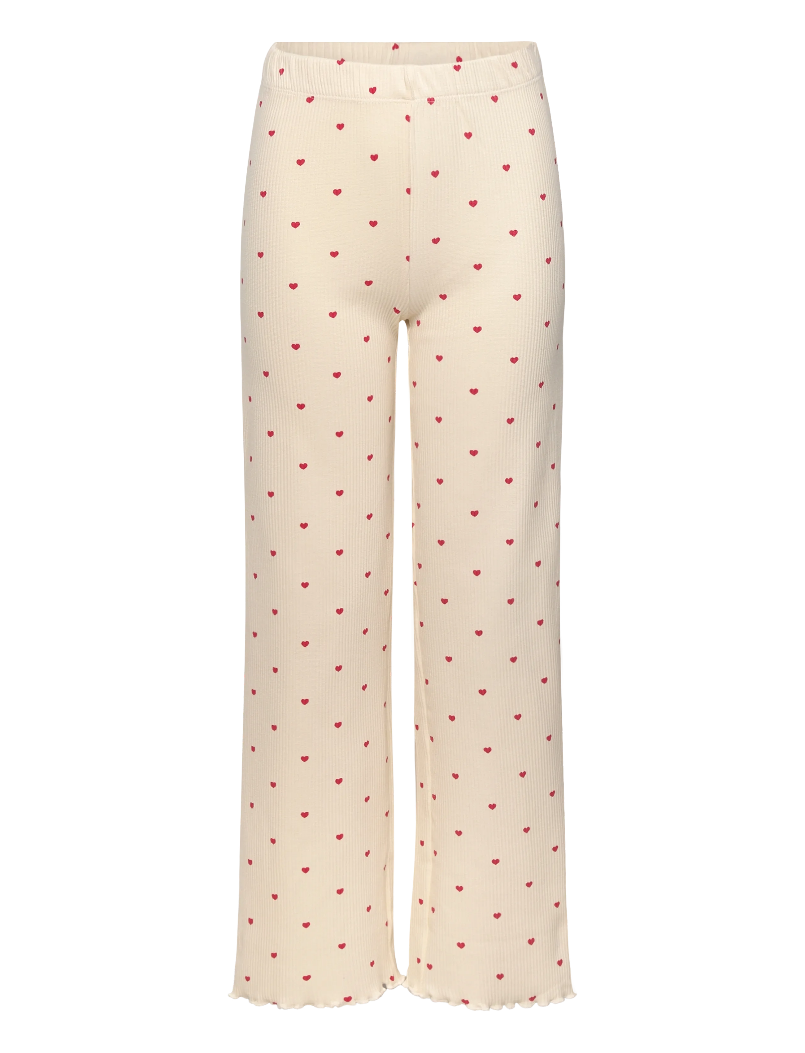 The New - TNHoliday Heart Rib Night Set - gardenia aop - 2