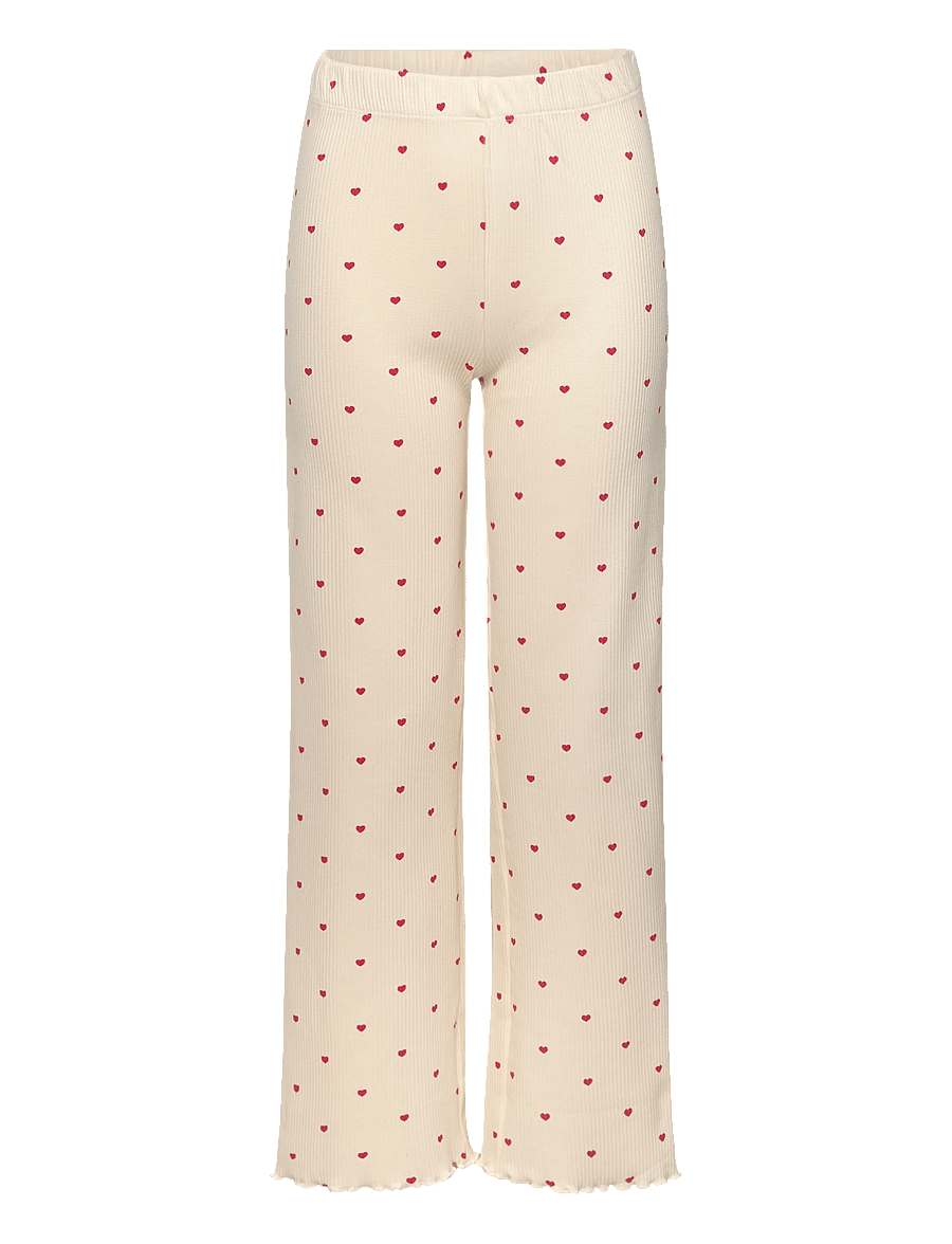 The New - TNHoliday Heart Rib Night Set - gardenia aop - 3