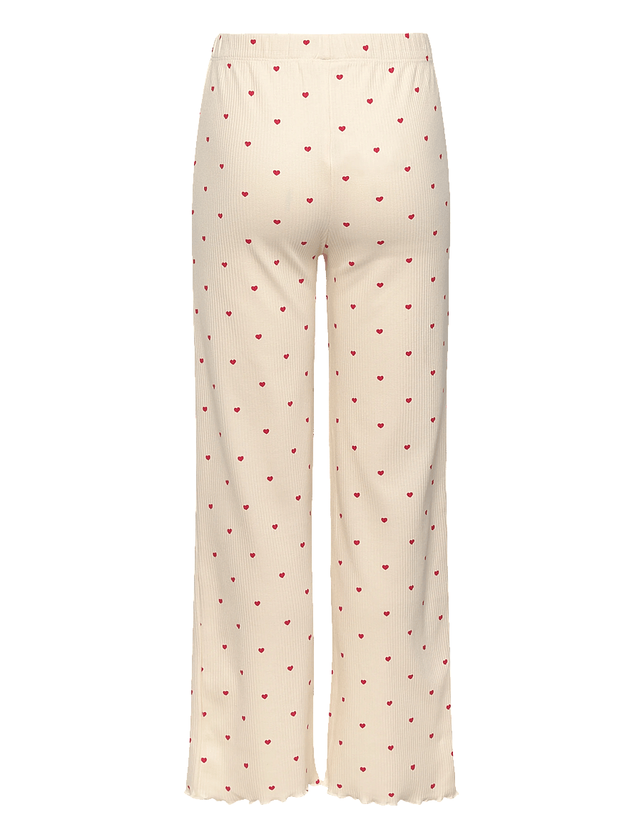 The New - TNHoliday Heart Rib Night Set - gardenia aop - 4