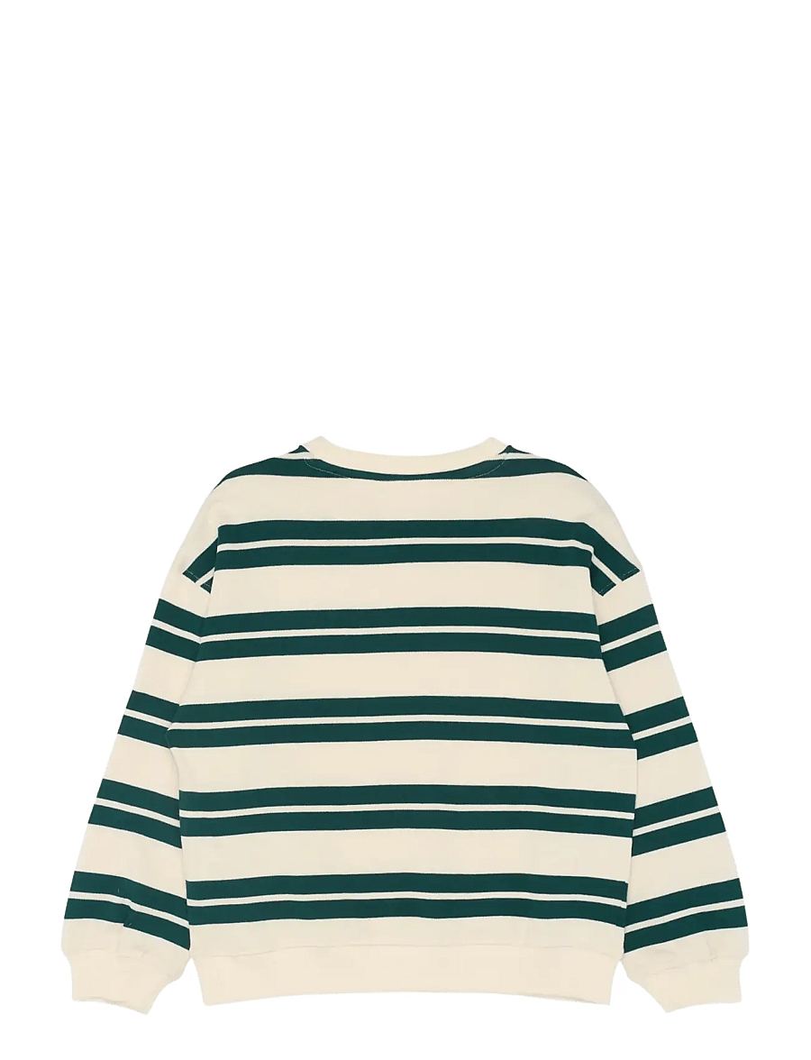The New - TNRob OS Knit Sweatshirt - sweatshirts - deep teal striped - 2