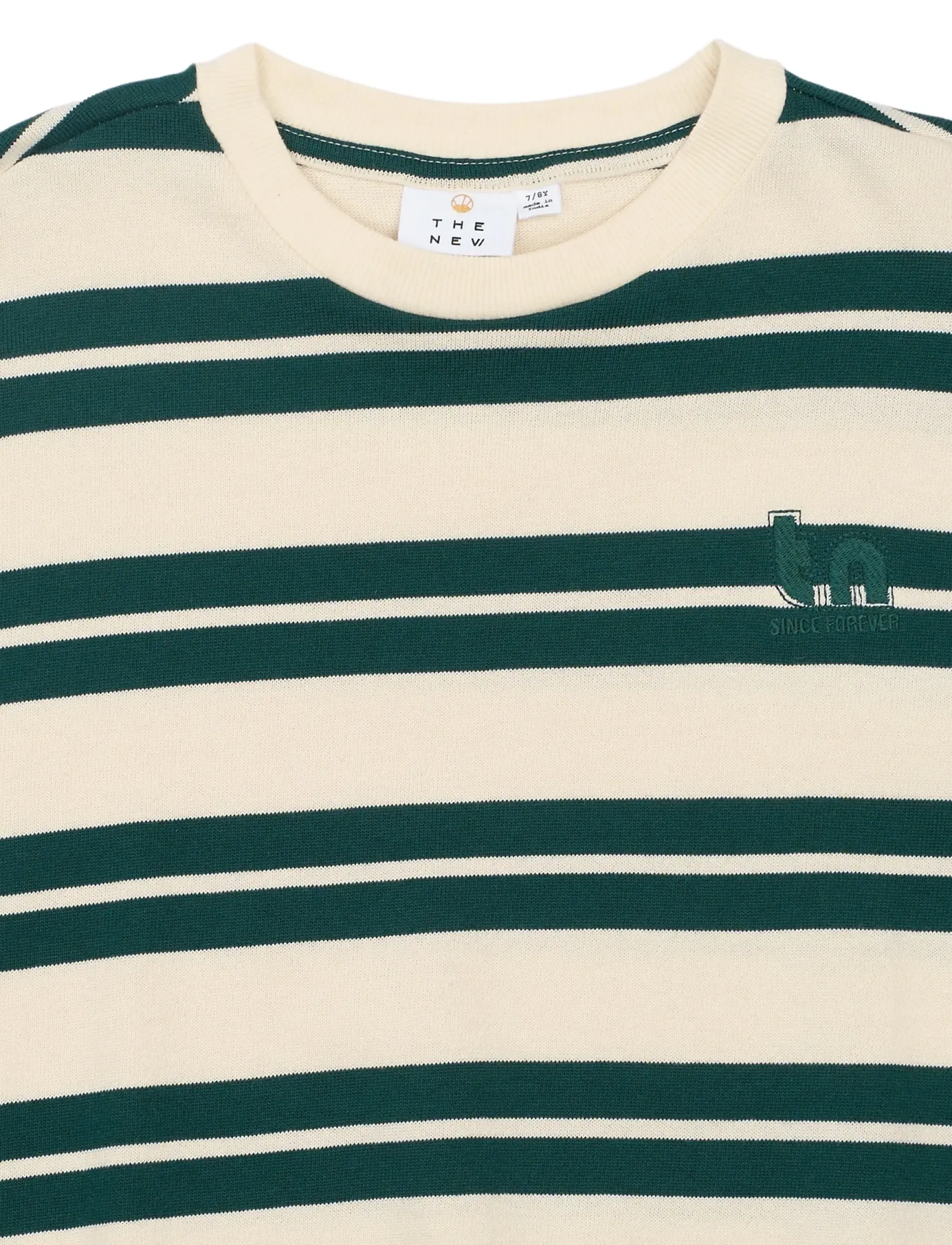 The New - TNRob OS Knit Sweatshirt - sweatshirts - deep teal striped - 5