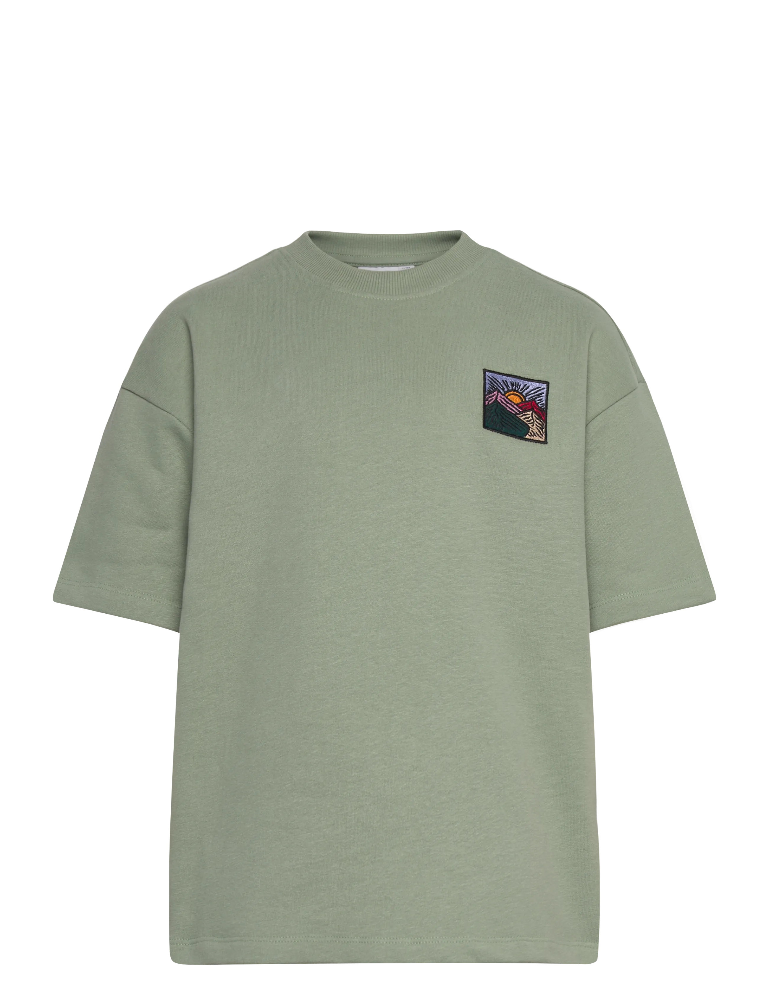 The New TNRowan OS S_S Sweat Tee - Lapsed 98–134 - LILY PAD / khaki/green