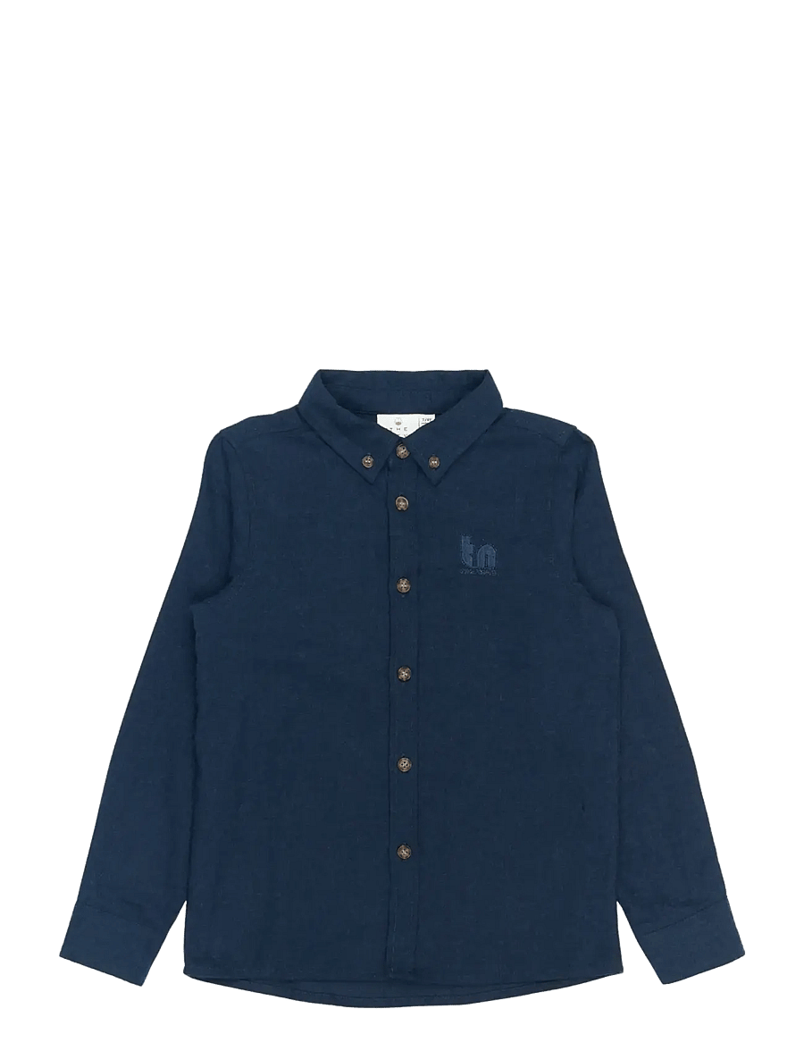 The New - TNRick L_S Shirt - langärmlige hemden - navy blazer melange - 1