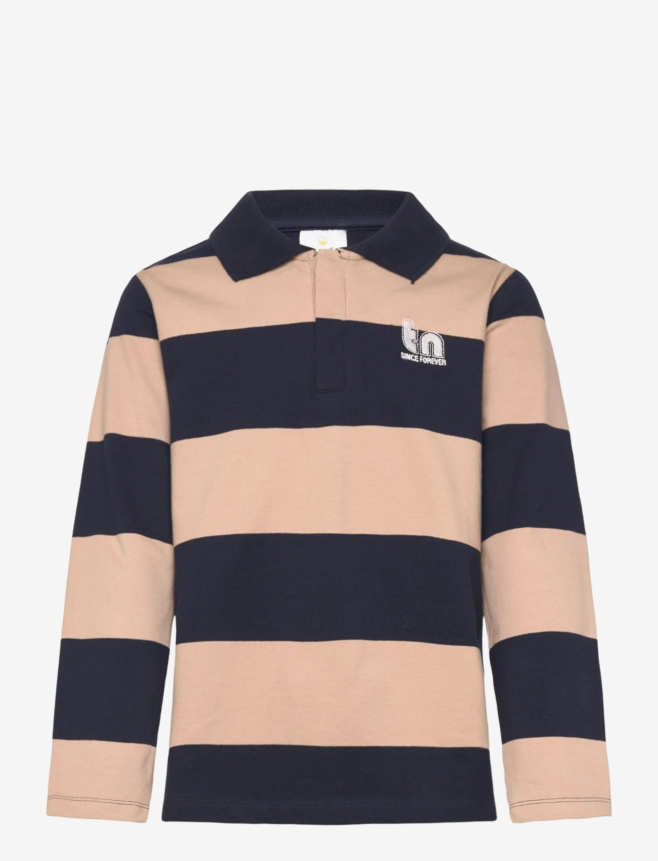 The New - TNRhett L_S Pique Polo - polos à manches longues - navy blazer striped - 0