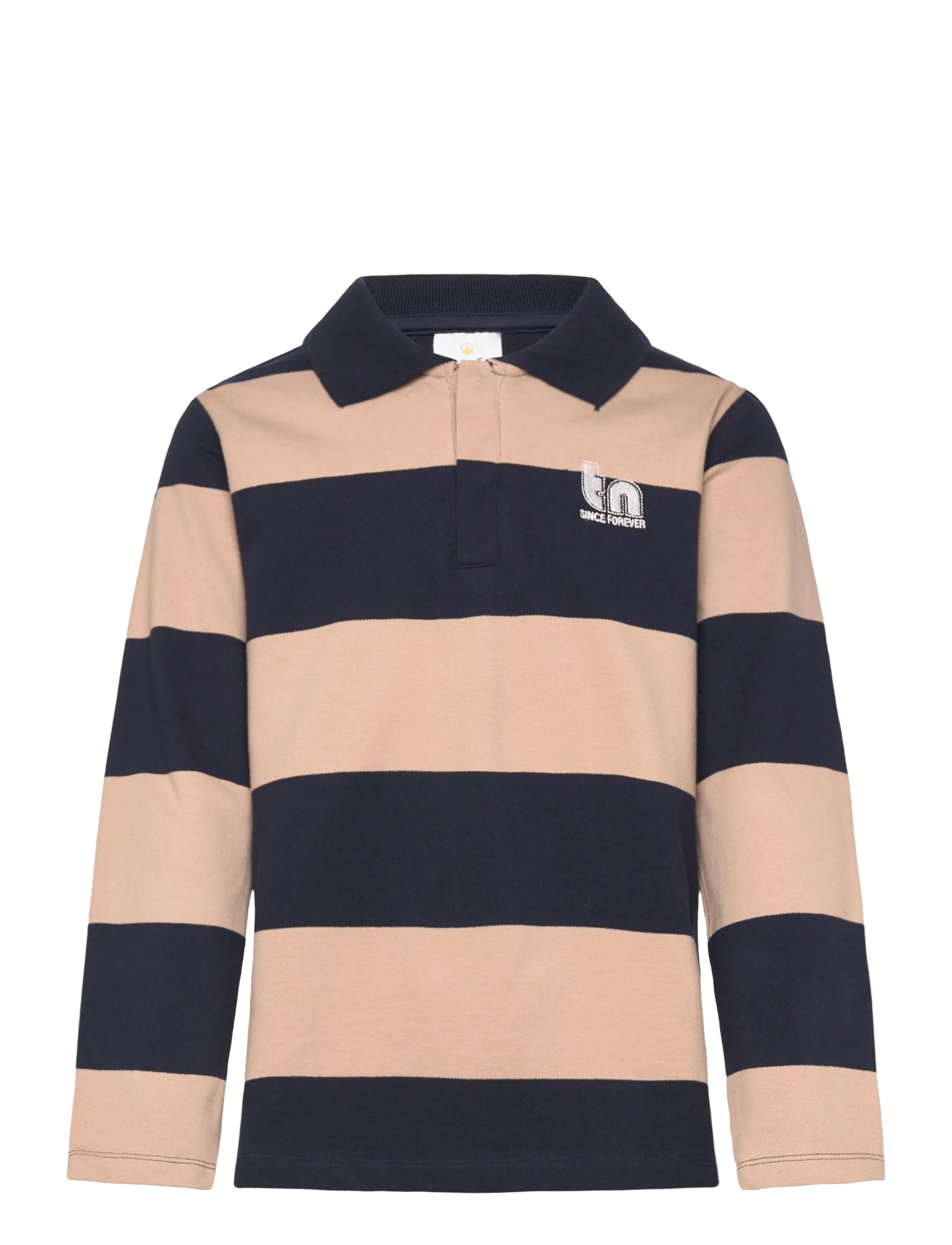 The New TNRhett L_S Pique Polo - Poloer - NAVY BLAZER STRIPED / navy
