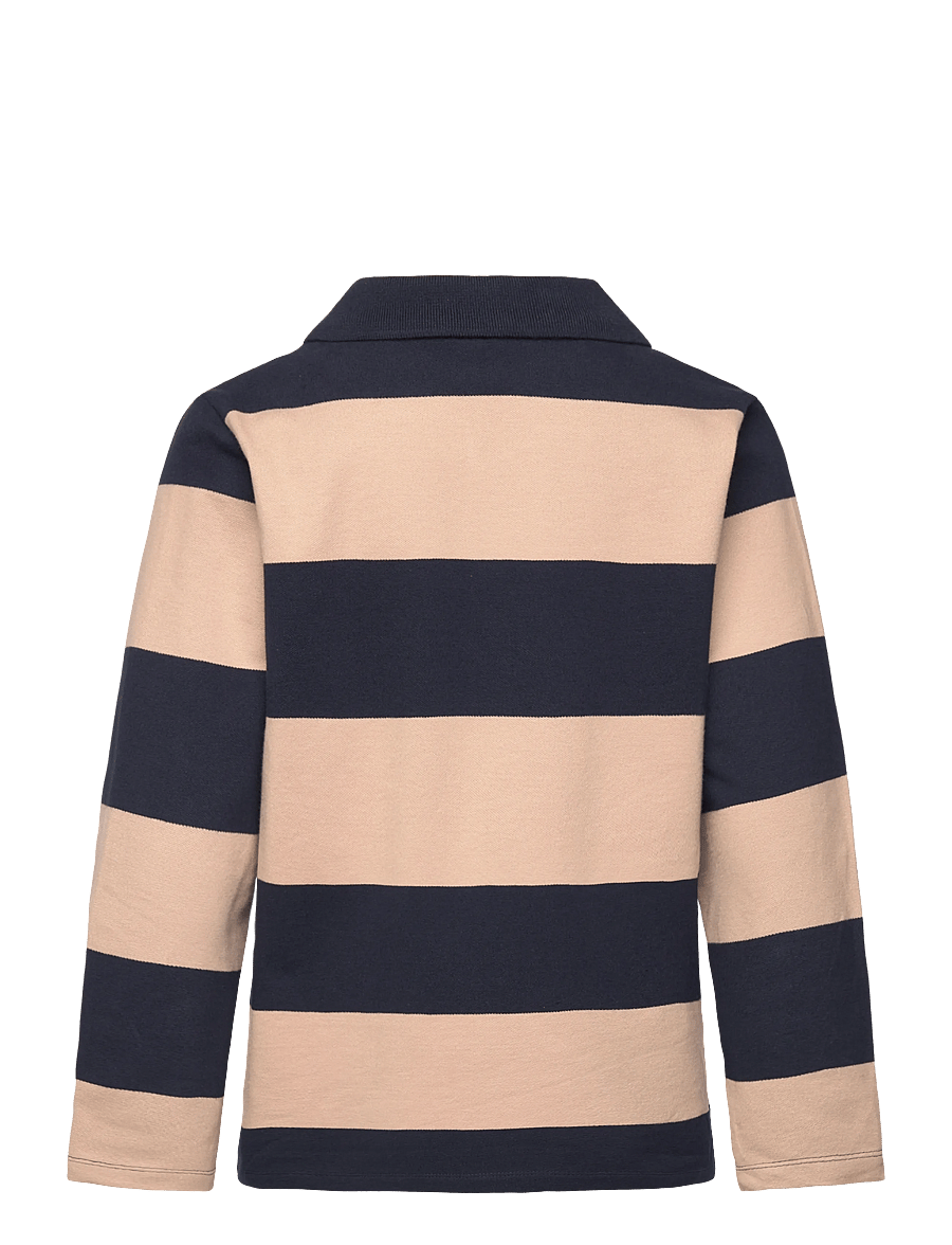 The New - TNRhett L_S Pique Polo - langærmede poloer - navy blazer striped - 1