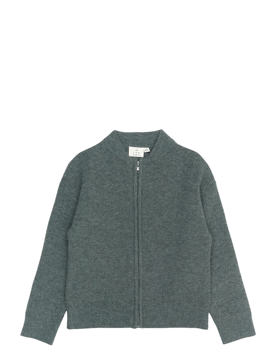 The New - TNRolland Knit Cardigan - leichte jacken - blue melange - 1