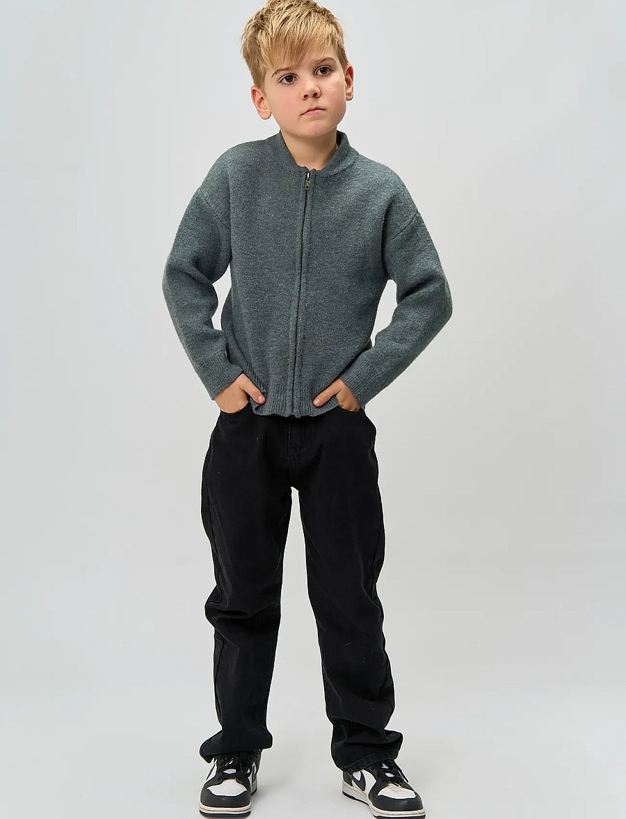 The New - TNRolland Knit Cardigan - leichte jacken - blue melange - 0