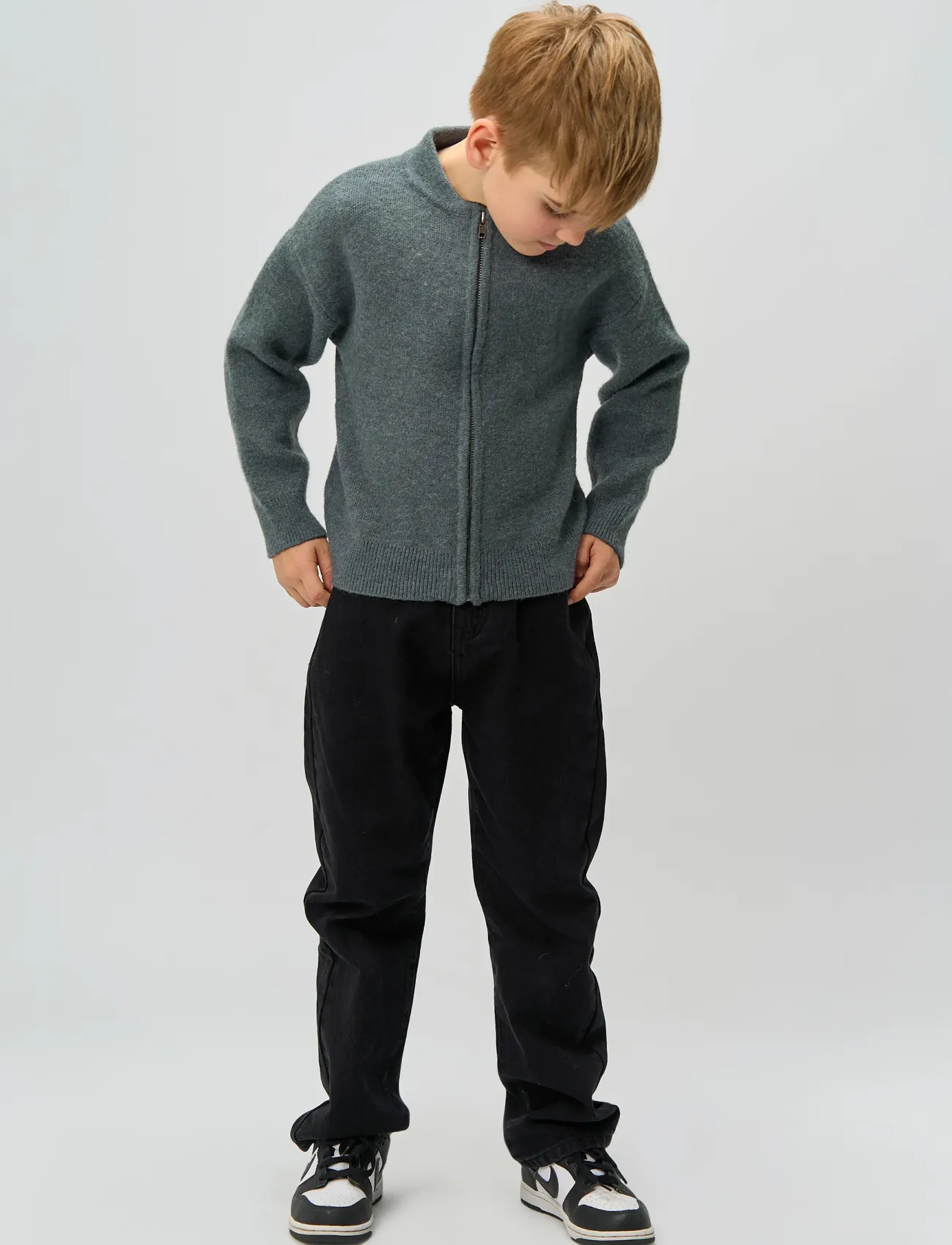 The New - TNRolland Knit Cardigan - leichte jacken - blue melange - 3