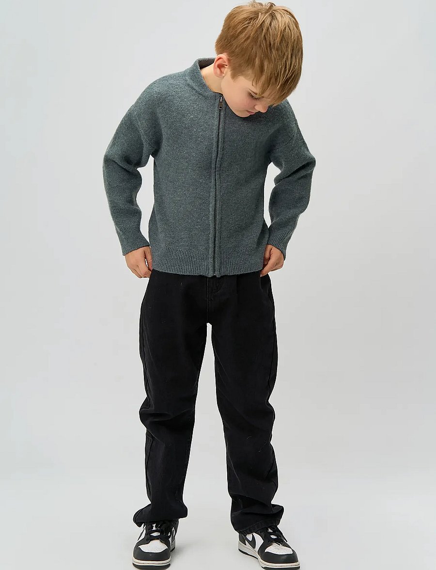 The New - TNRolland Knit Cardigan - leichte jacken - blue melange - 3