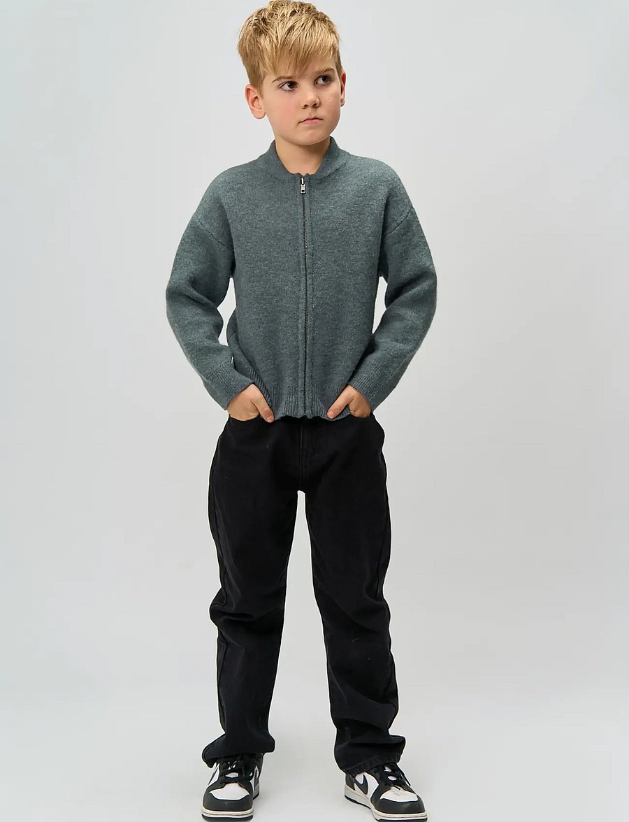 The New - TNRolland Knit Cardigan - leichte jacken - blue melange - 4