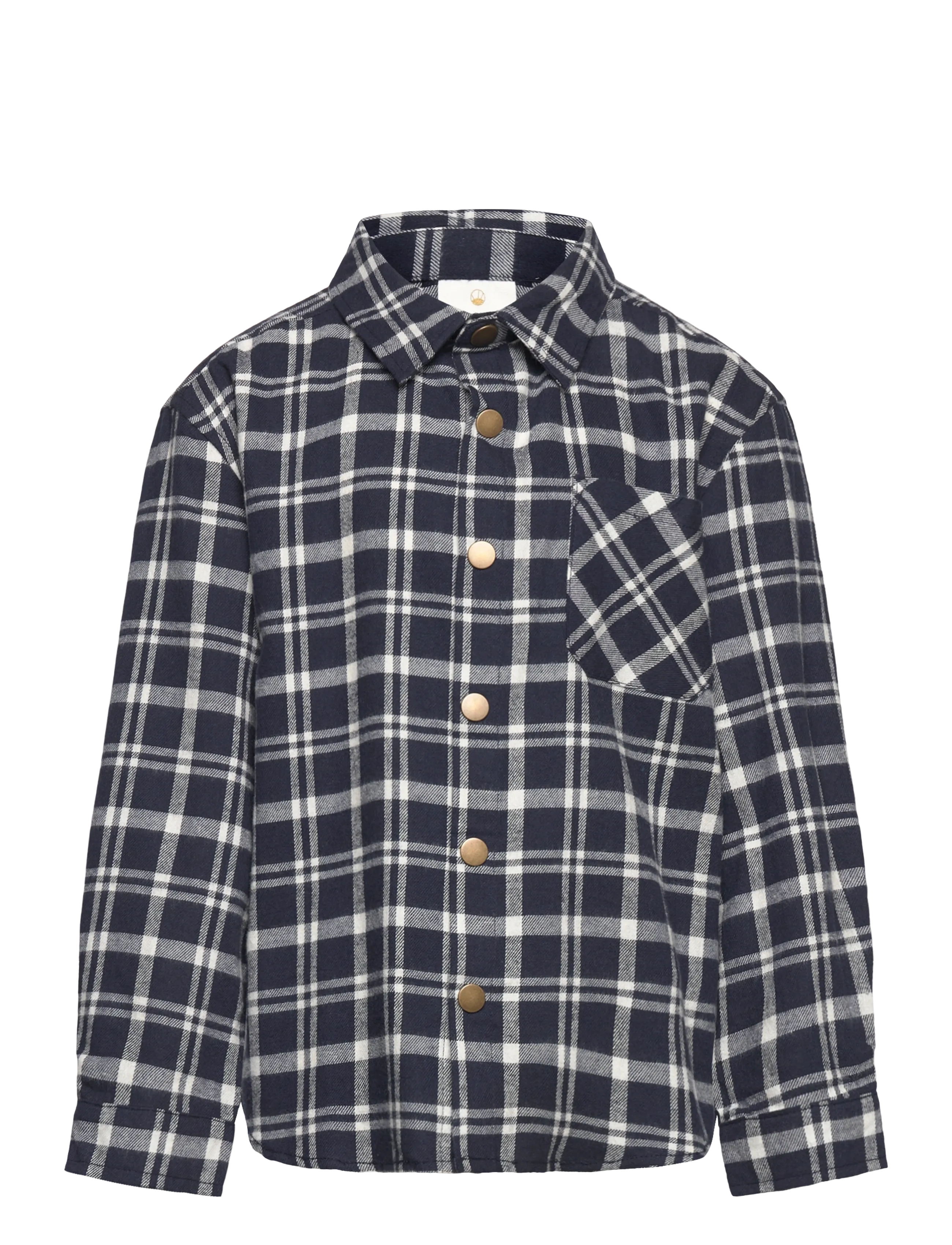 The New - TNRonan OS L_S Flannel Shirt - navy blazer check - 1