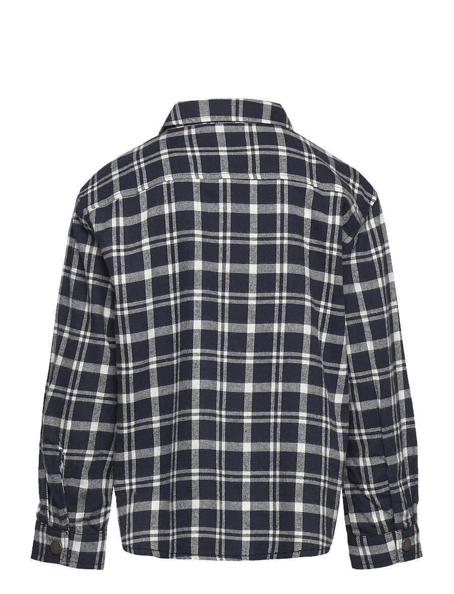 The New - TNRonan OS L_S Flannel Shirt - langärmlige hemden - navy blazer check - 2