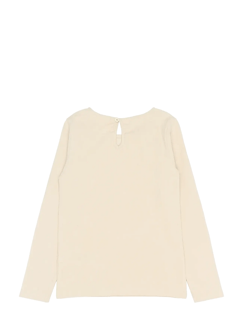 The New - TNSigga L_S Rib Tee - långärmade t-shirts - gardenia - 2