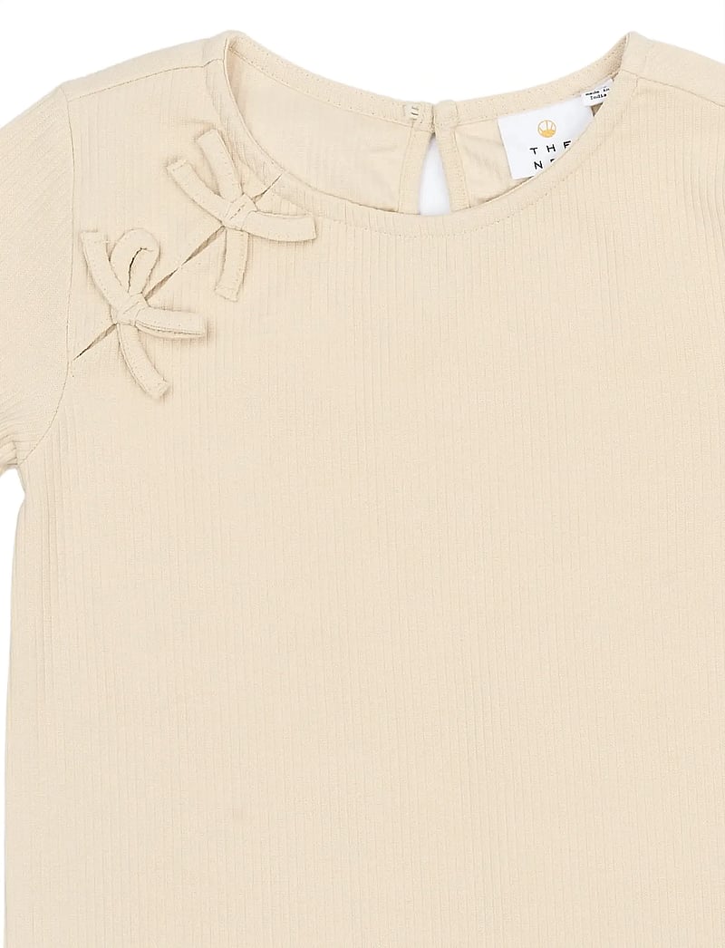 The New - TNSigga L_S Rib Tee - långärmade t-shirts - gardenia - 4