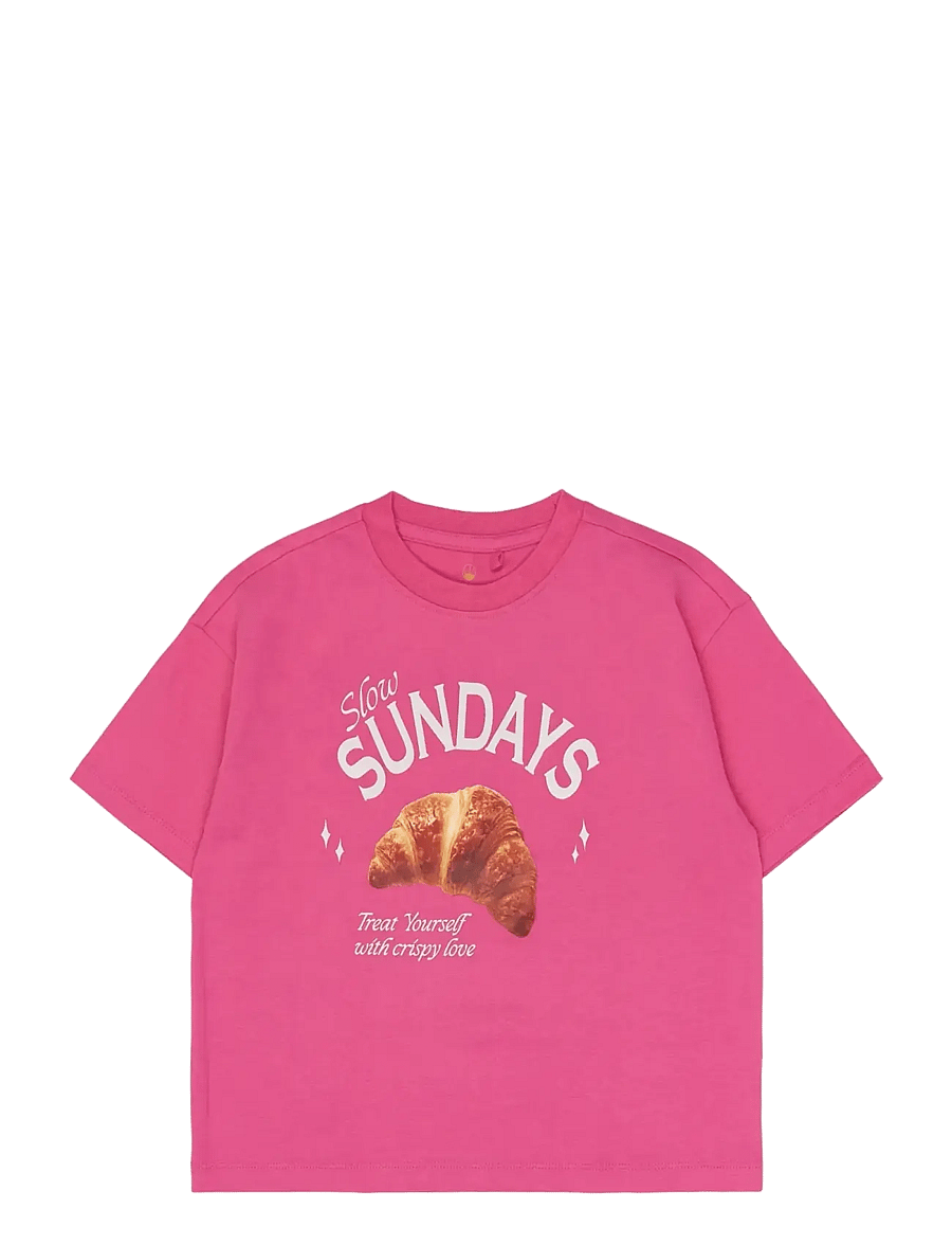 The New - TNSuzette OS S_S Tee - kortärmade t-shirts - carmine rose - 0