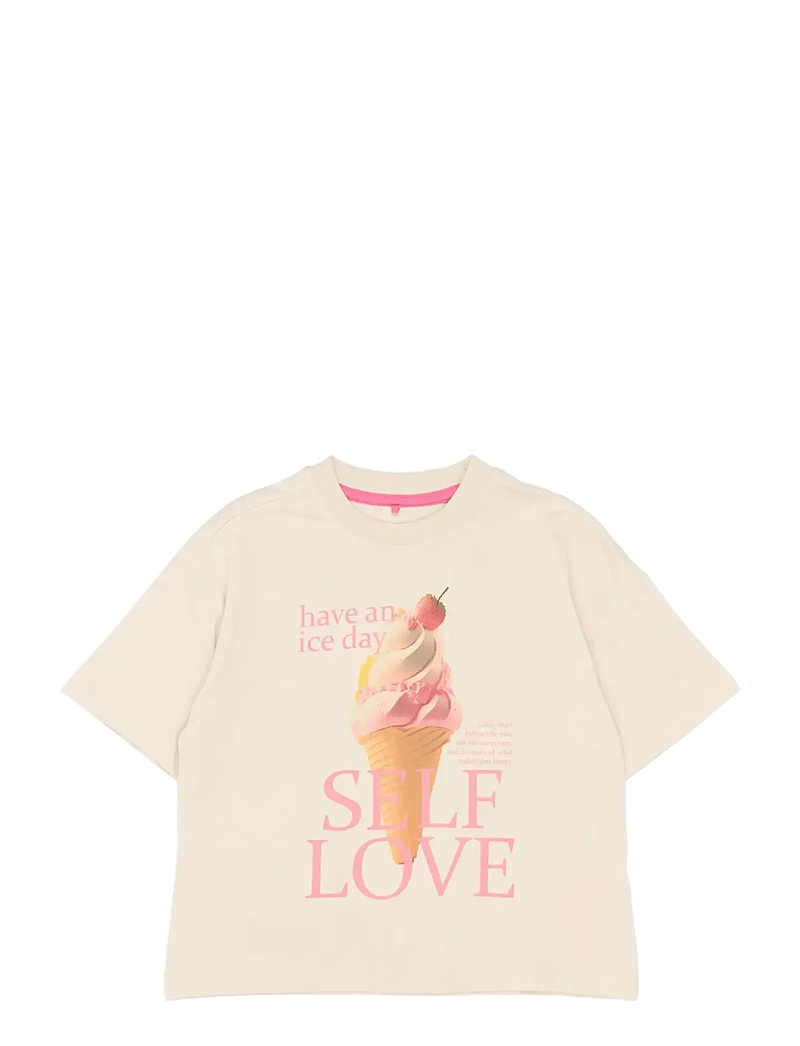 The New - TNSuzan OS S_S Tee - kortärmade t-shirts - gardenia - 1