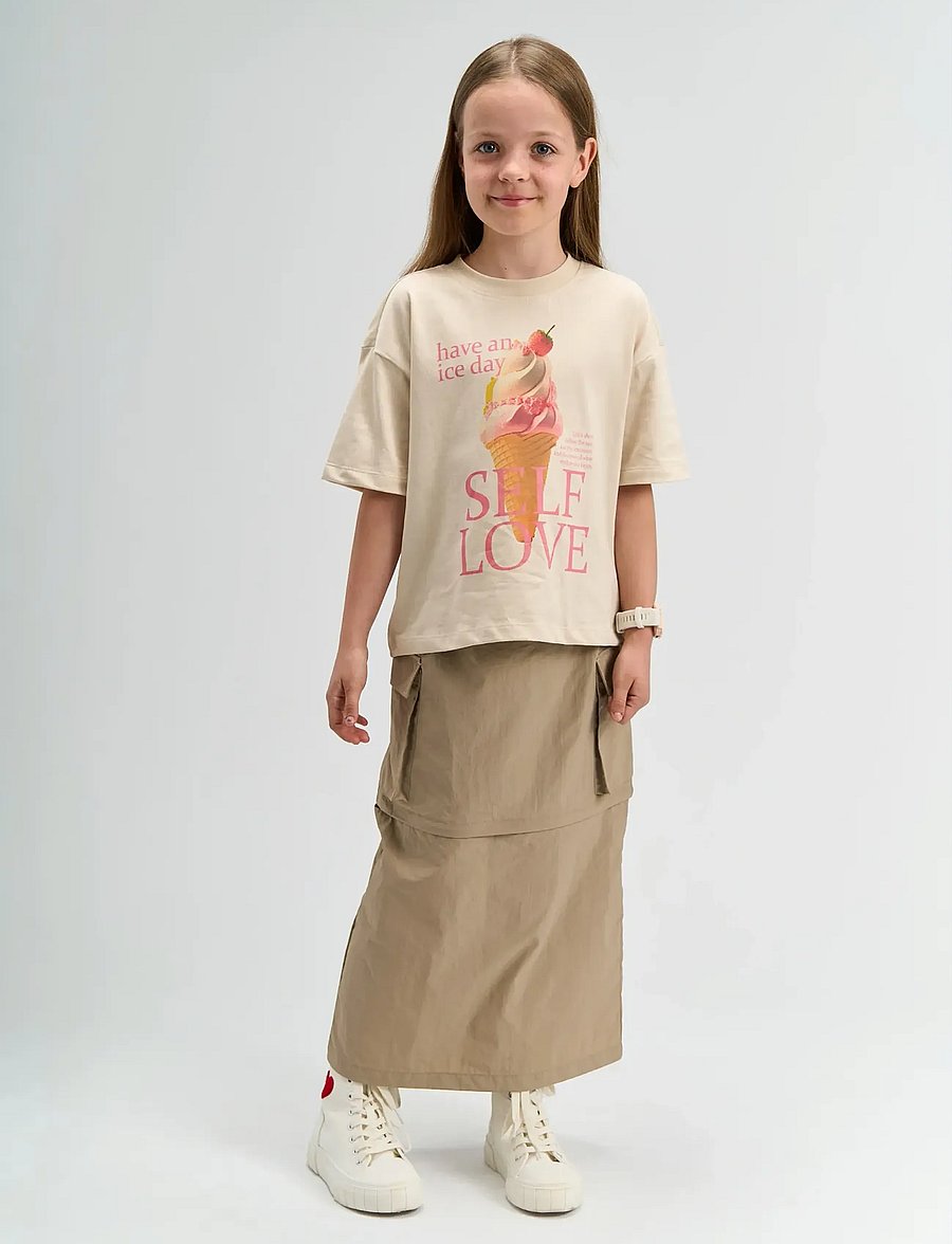 The New - TNSuzan OS S_S Tee - kortermede t-skjorter - gardenia - 0