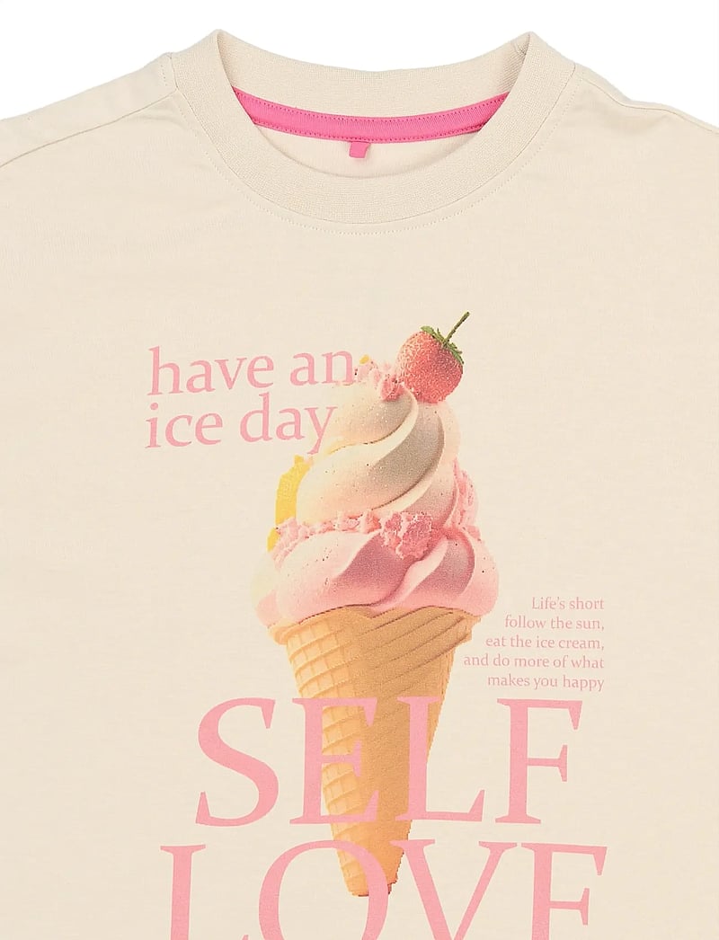 The New - TNSuzan OS S_S Tee - kortärmade t-shirts - gardenia - 4