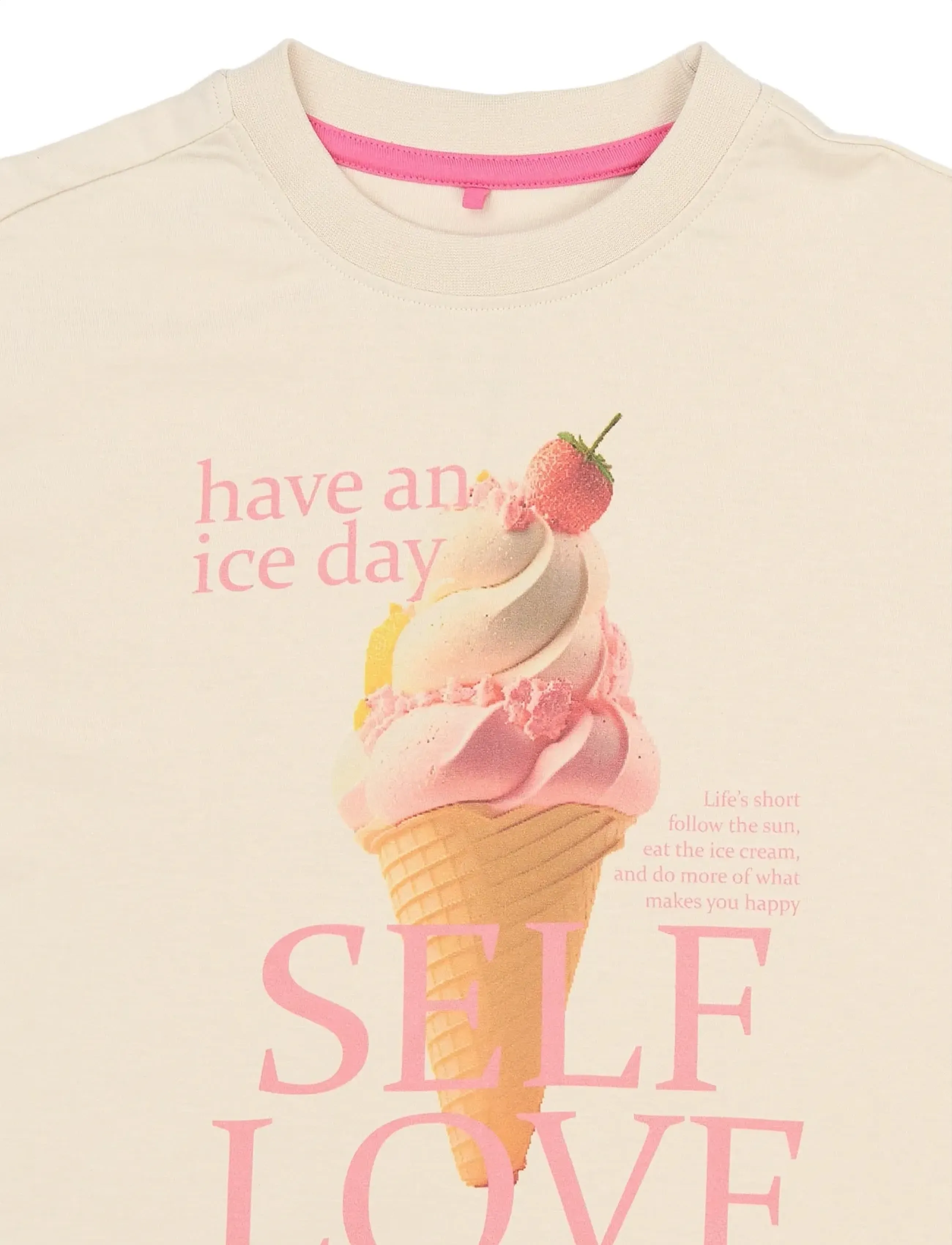 The New - TNSuzan OS S_S Tee - kortermede t-skjorter - gardenia - 4