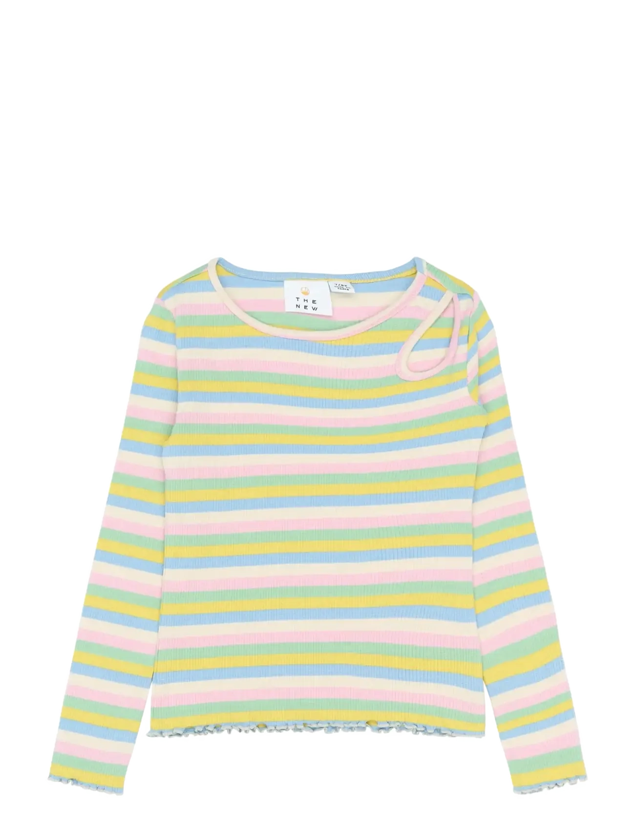 The New TNStella L_S Rib Tee - Teens 9-14 år - MULTI STRIPED / multi