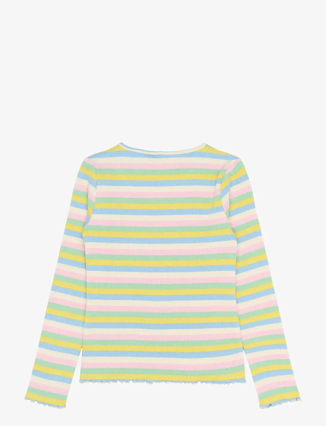 The New - TNStella L_S Rib Tee - långärmade t-shirts - multi striped - 1