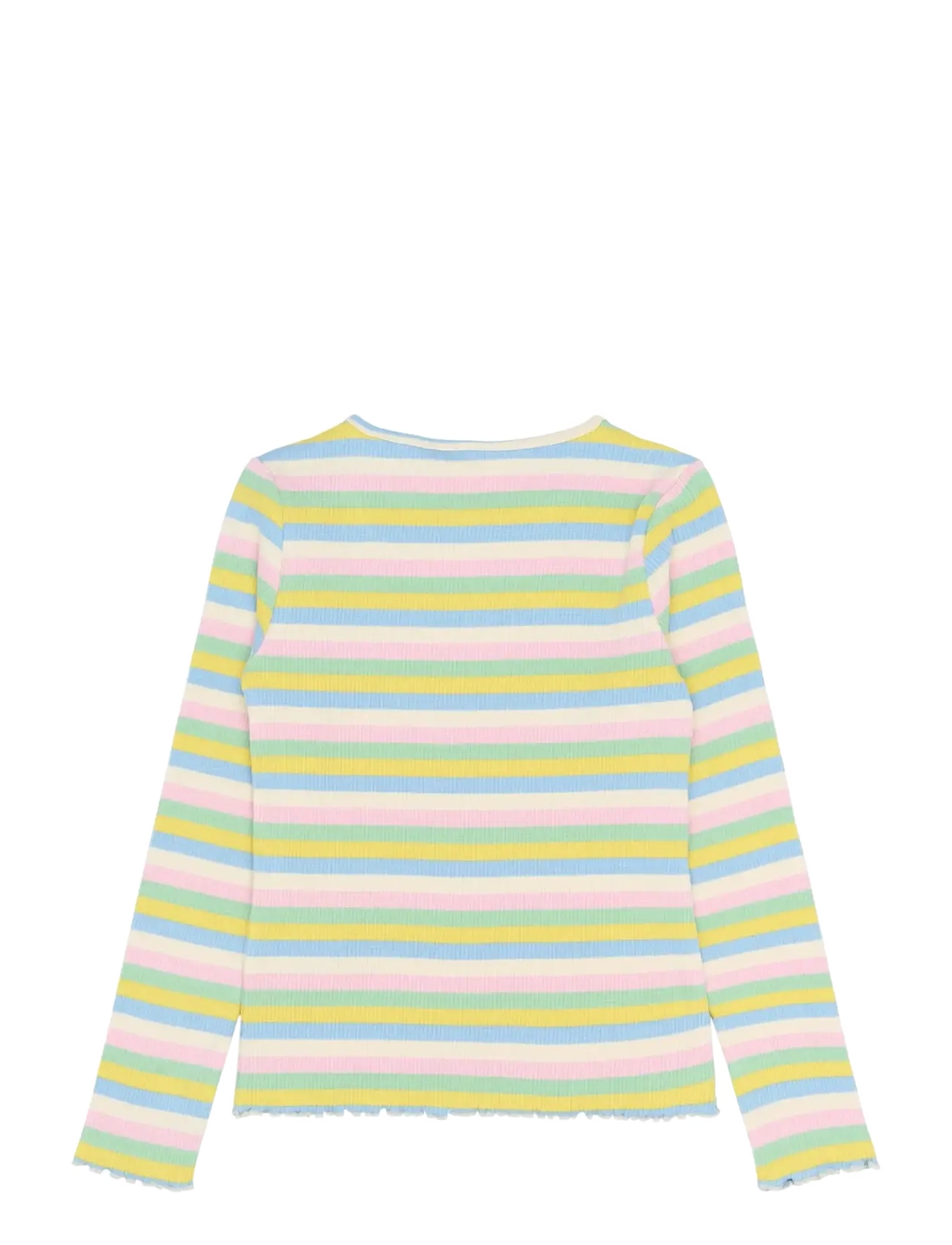 The New - TNStella L_S Rib Tee - long-sleeved t-shirts - multi striped - 1