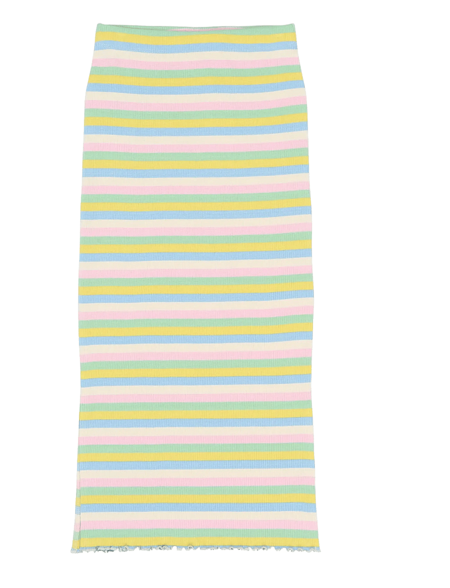 The New - TNStella Long Rib Skirt - maxi skirt - multi striped - 1