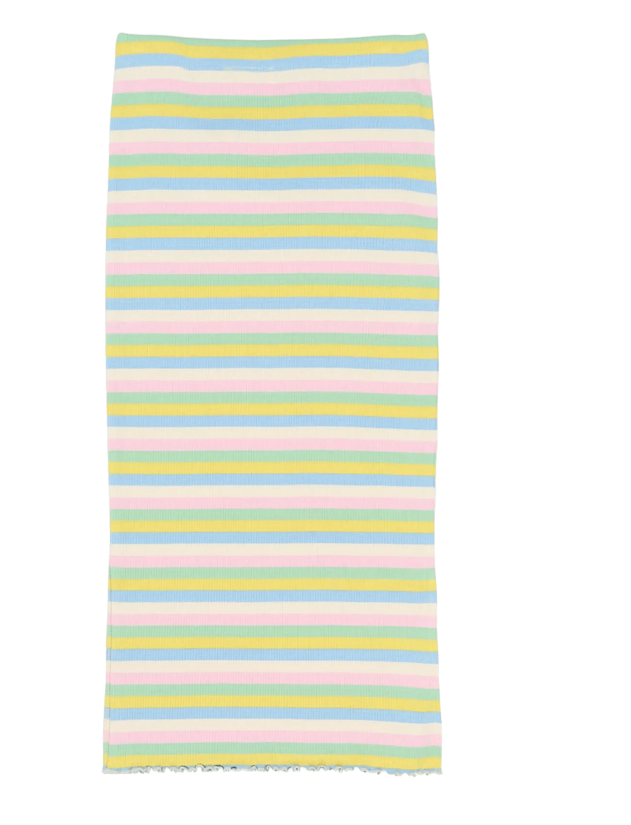 The New - TNStella Long Rib Skirt - maxi skirt - multi striped - 2