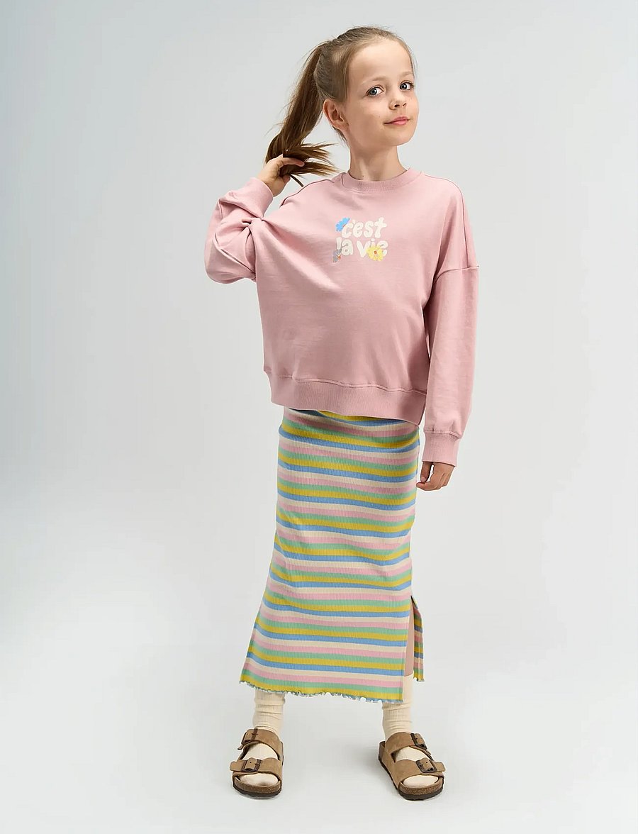 The New - TNStella Long Rib Skirt - maxi skirt - multi striped - 0