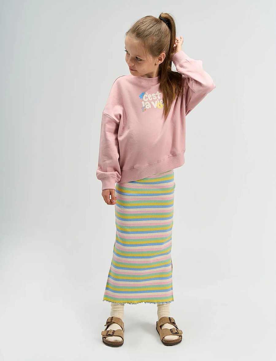 The New - TNStella Long Rib Skirt - maxi skirt - multi striped - 4