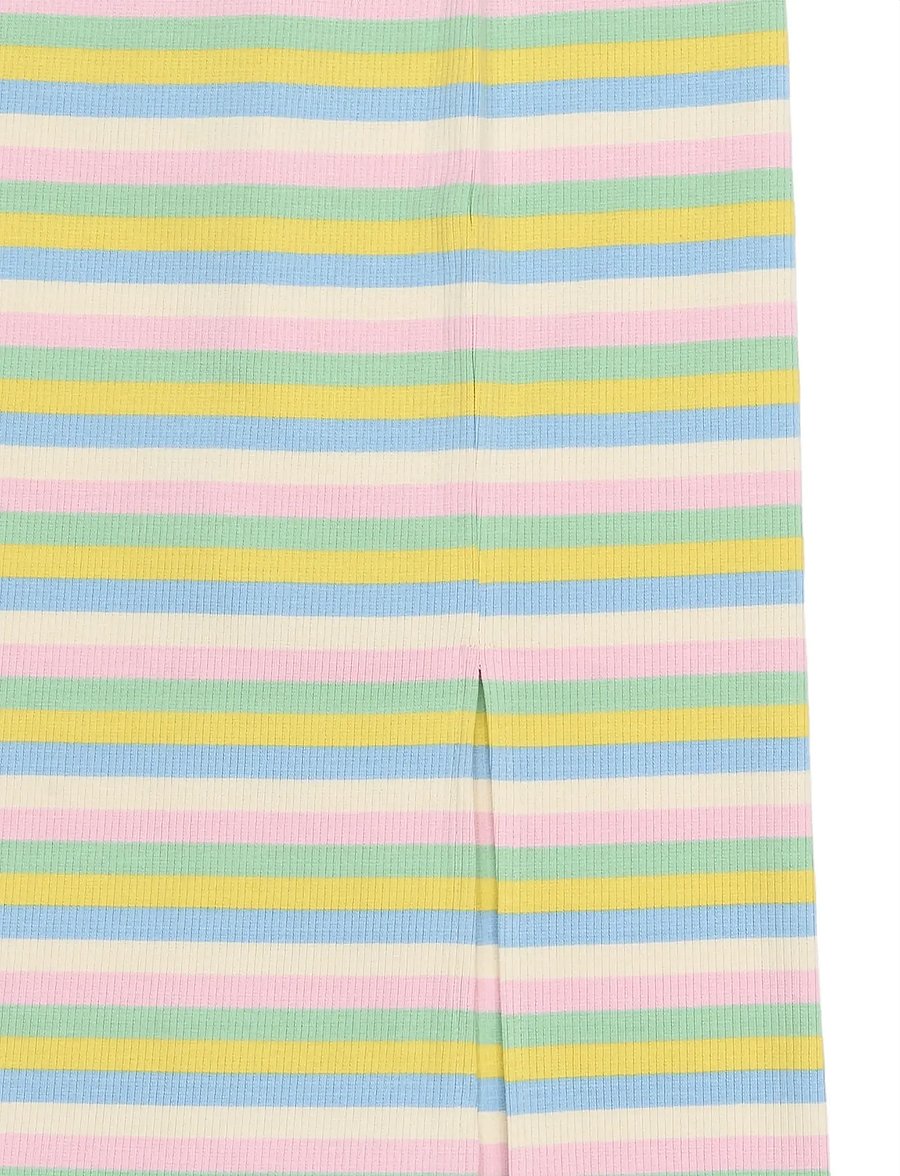 The New - TNStella Long Rib Skirt - maxi skirt - multi striped - 5