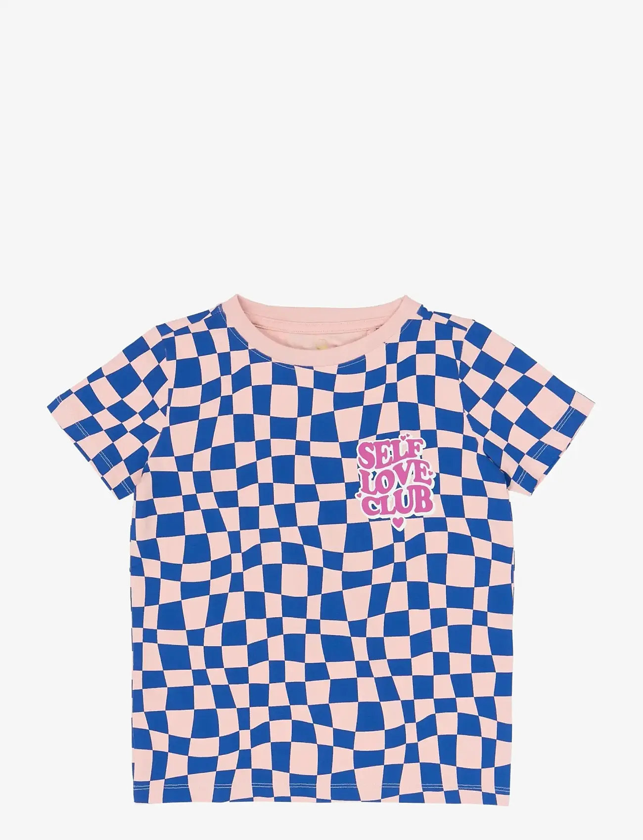 The New - TNSisse S_S Tee - kortærmede t-shirts - silver pink aop - 1