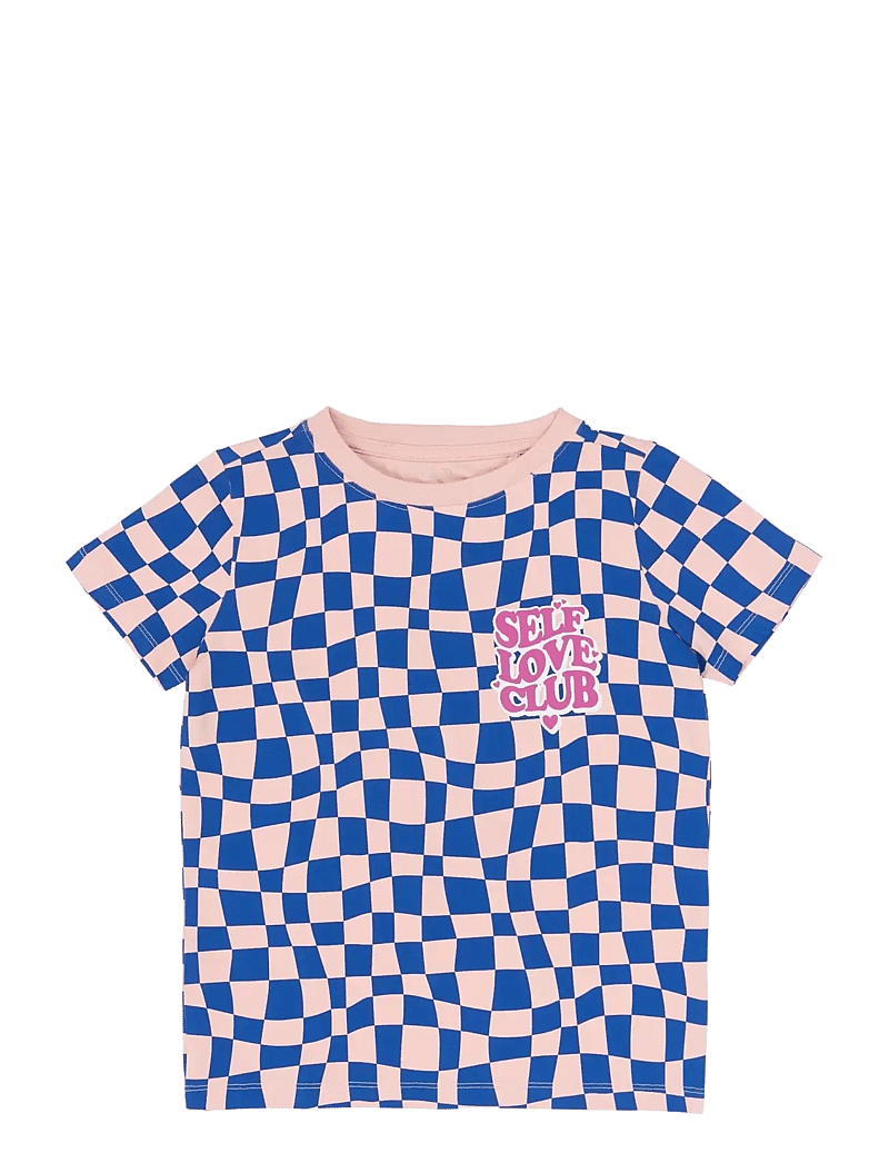 The New - TNSisse S_S Tee - kortærmede t-shirts - silver pink aop - 1
