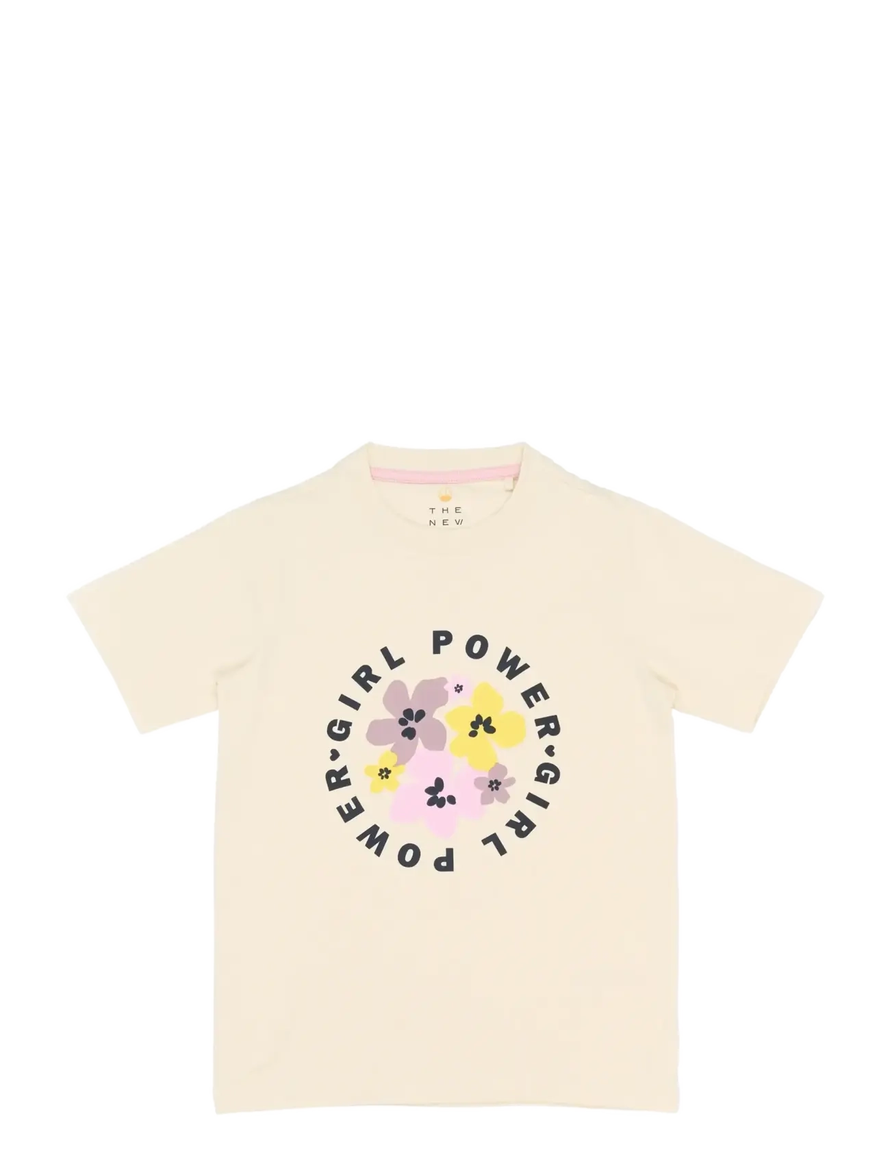 THE NEW Tnsamara S_S Tee Cream - 122/128 - Kinder