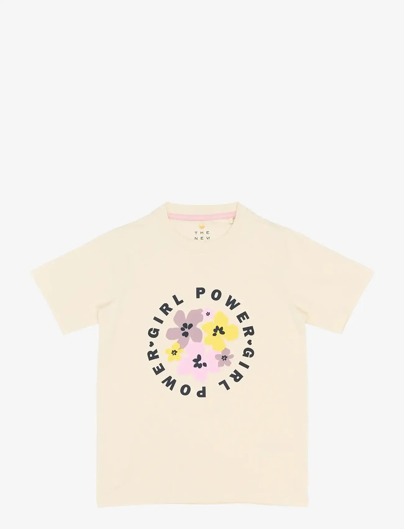 The New - TNSamara S_S Tee - kortärmade t-shirts - gardenia - 1