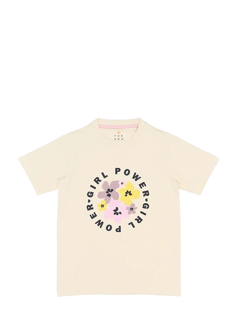 The New - TNSamara S_S Tee - kortärmade t-shirts - gardenia - 1