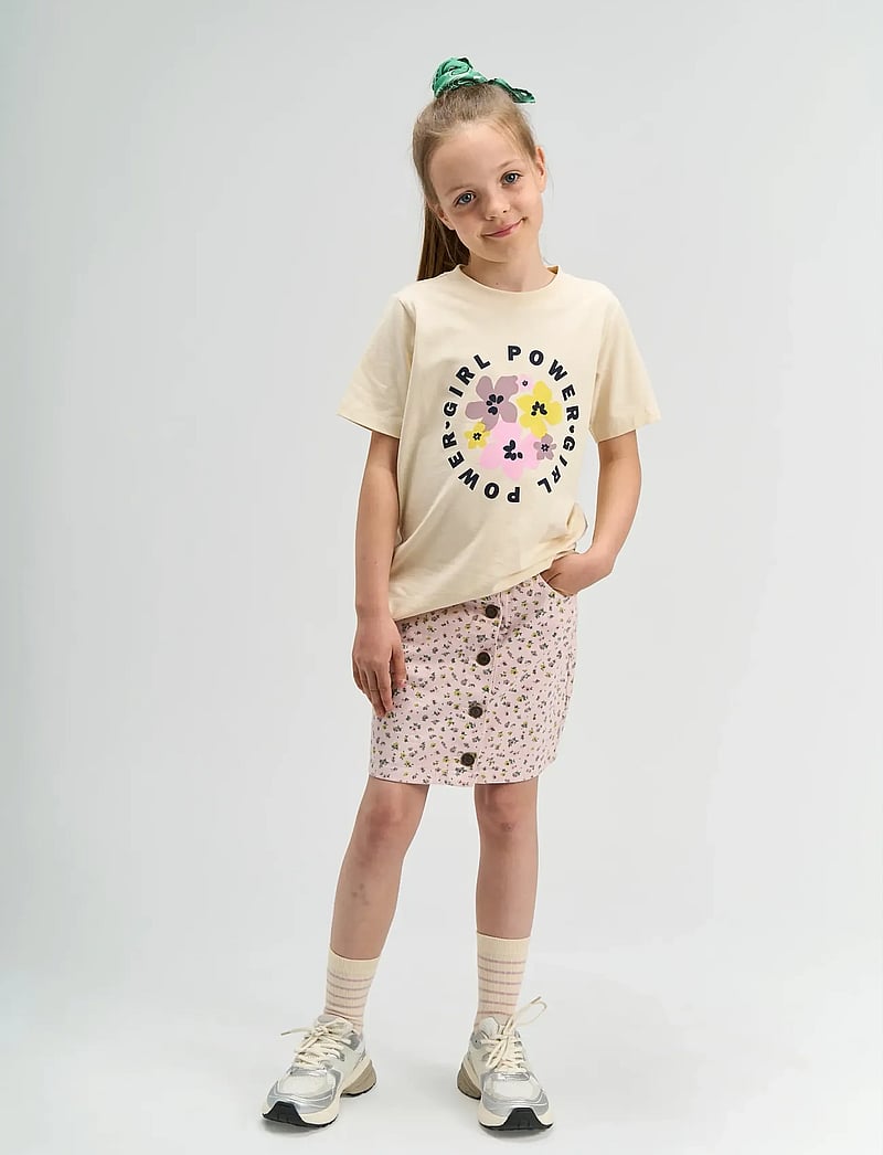 The New - TNSamara S_S Tee - kortärmade t-shirts - gardenia - 0