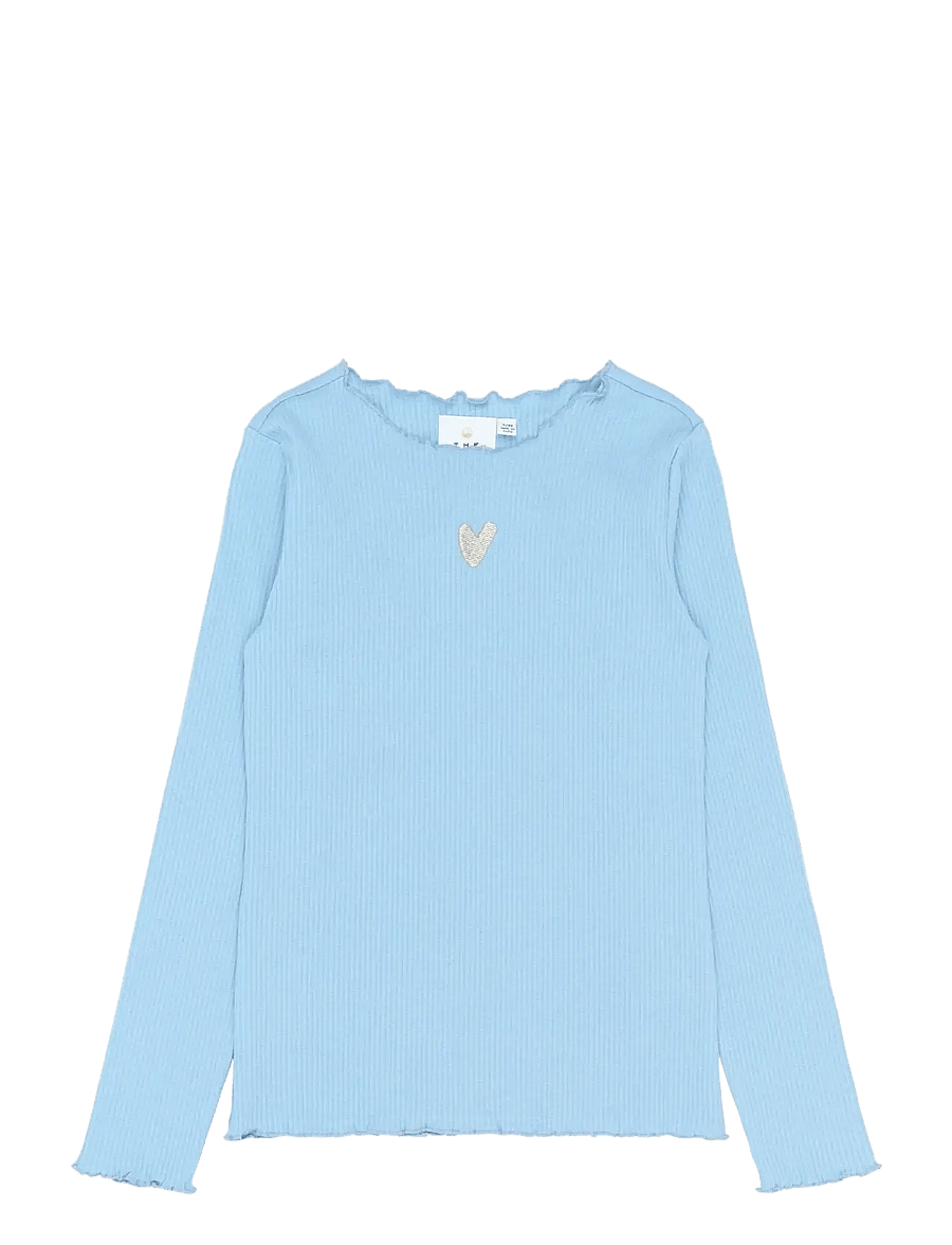 The New - TNRya L_S Rib Tee - pikkade varrukatega t-särgid - forever blue - 0