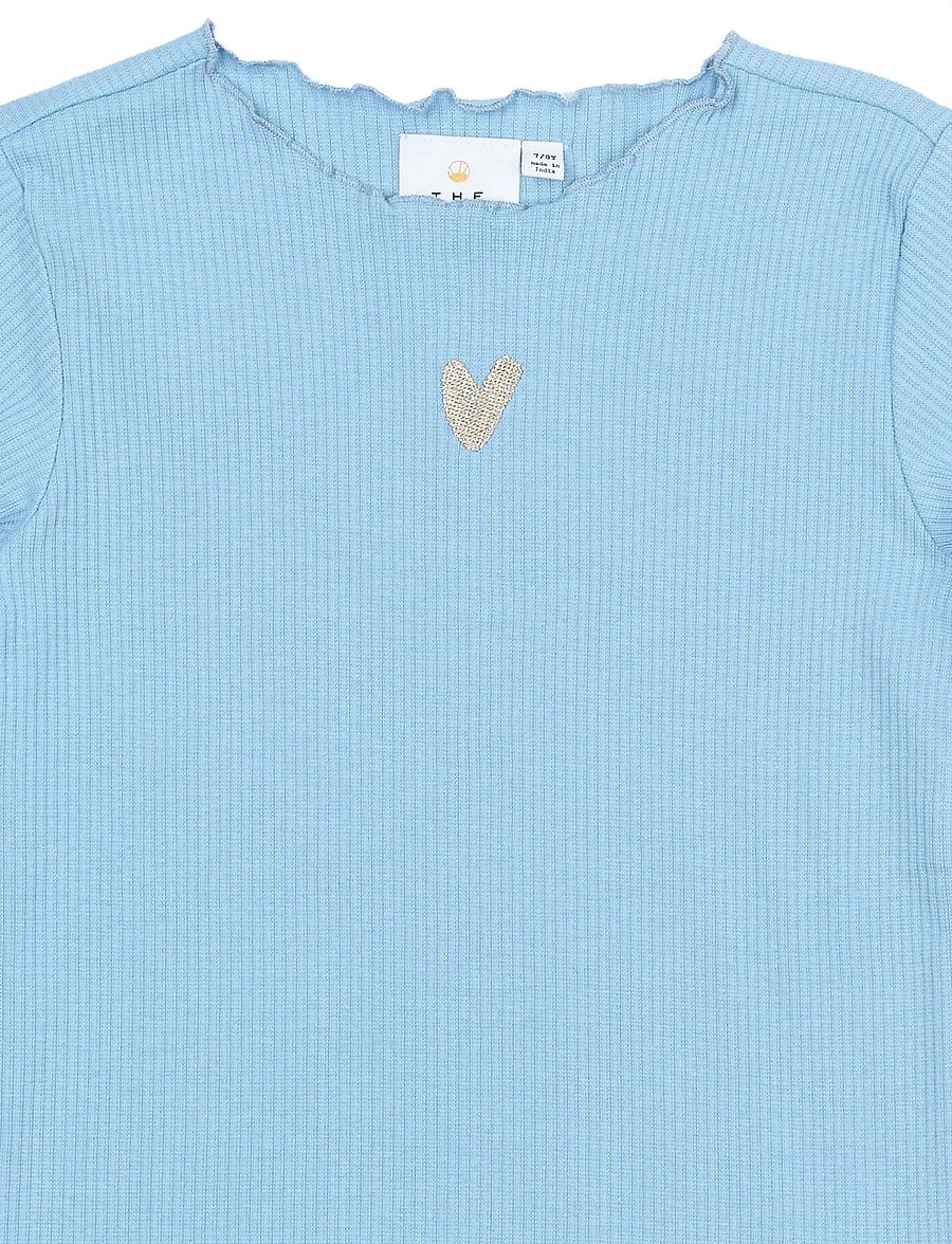 The New - TNRya L_S Rib Tee - pikkade varrukatega t-särgid - forever blue - 2