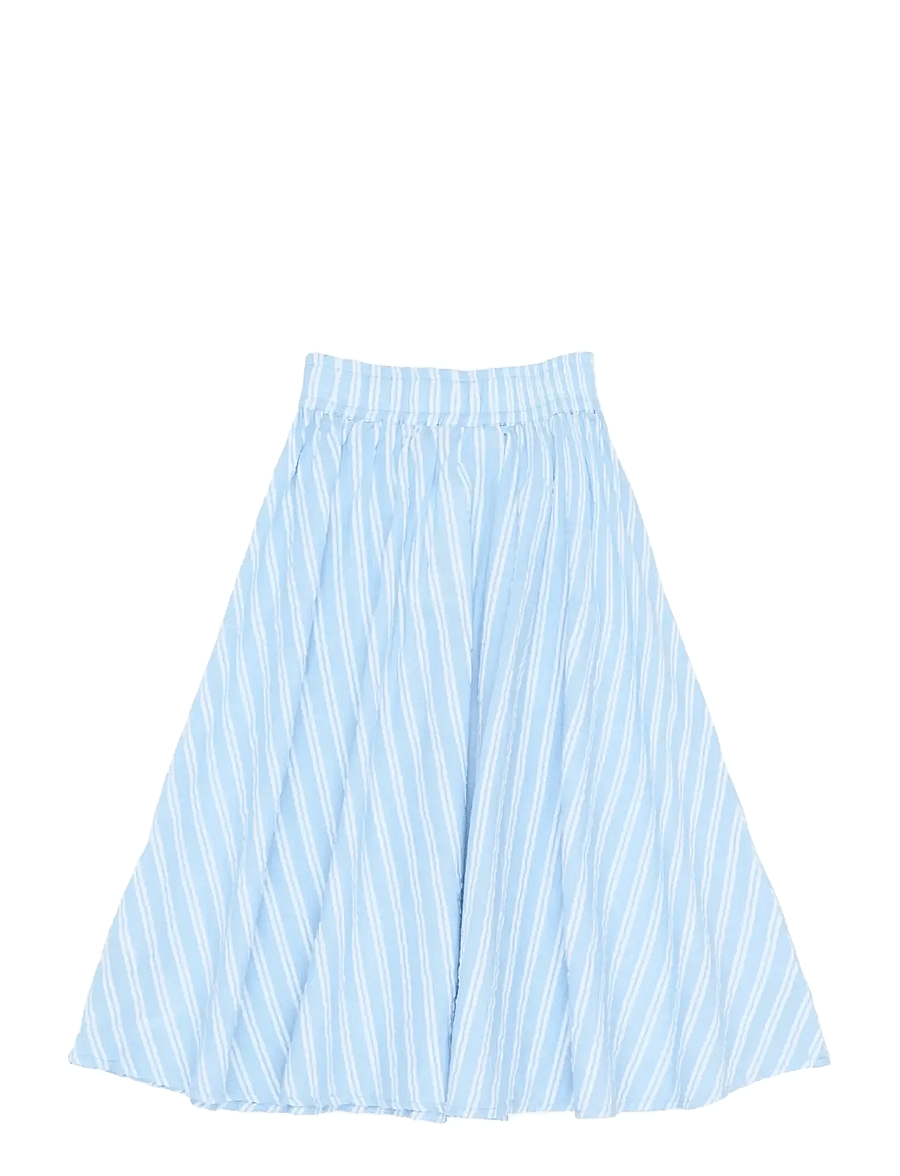 The New - TNShirley Skirt - midiseelikud - forever blue striped - 1