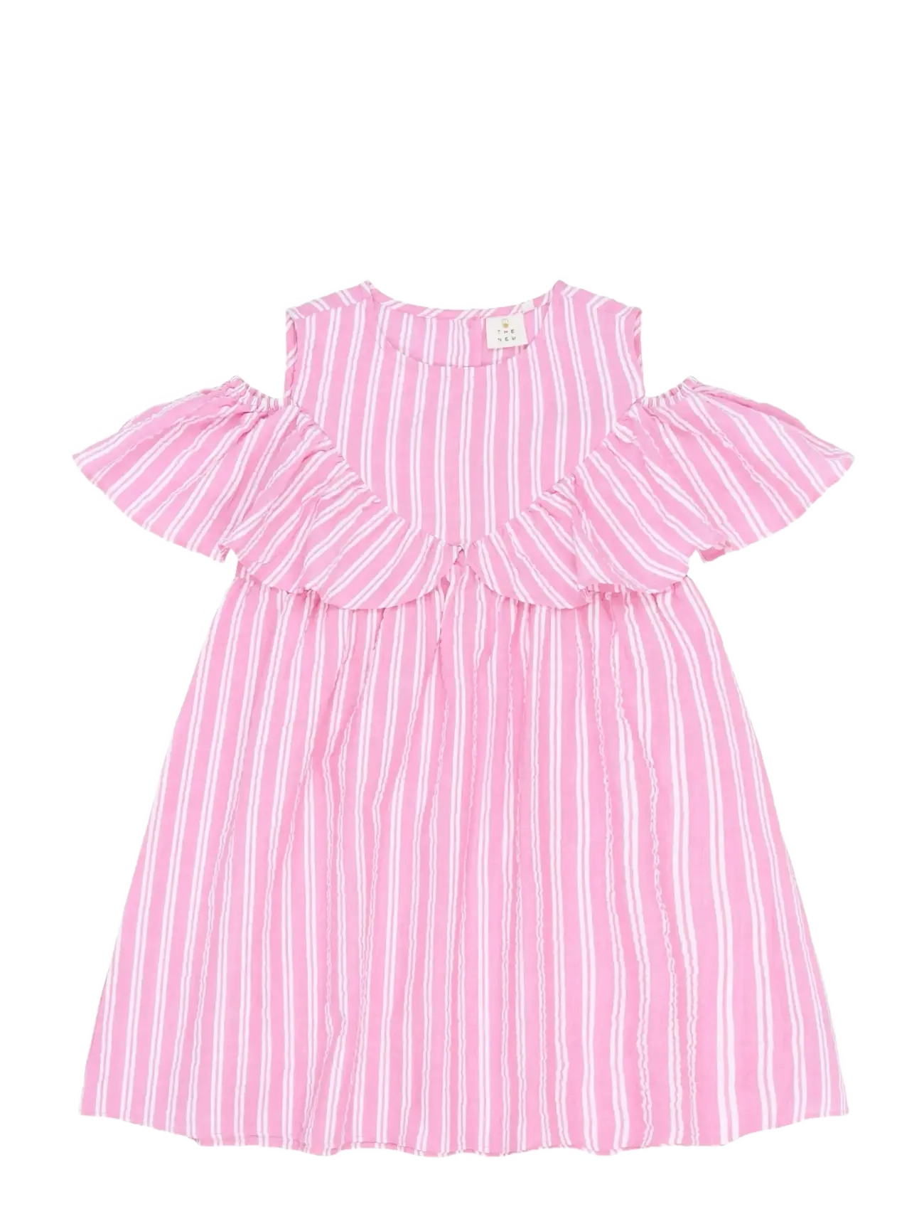 The New TNShirley S_L Dress - Klänningar & Kjolar - CARMINE ROSE STRIPED / pink/rose