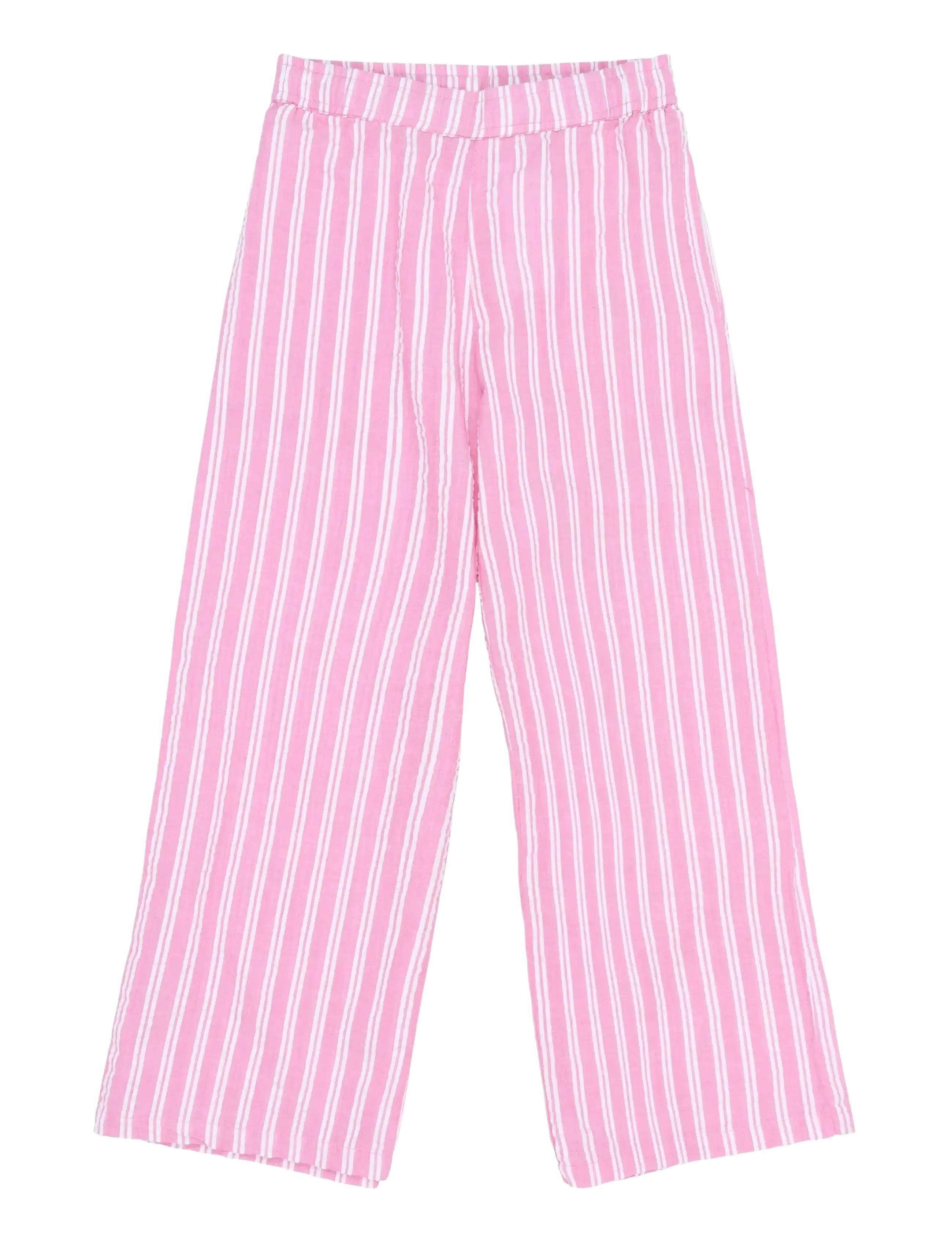 The New TNShirley Wide Pants - Vis alt - CARMINE ROSE STRIPED / pink/rose