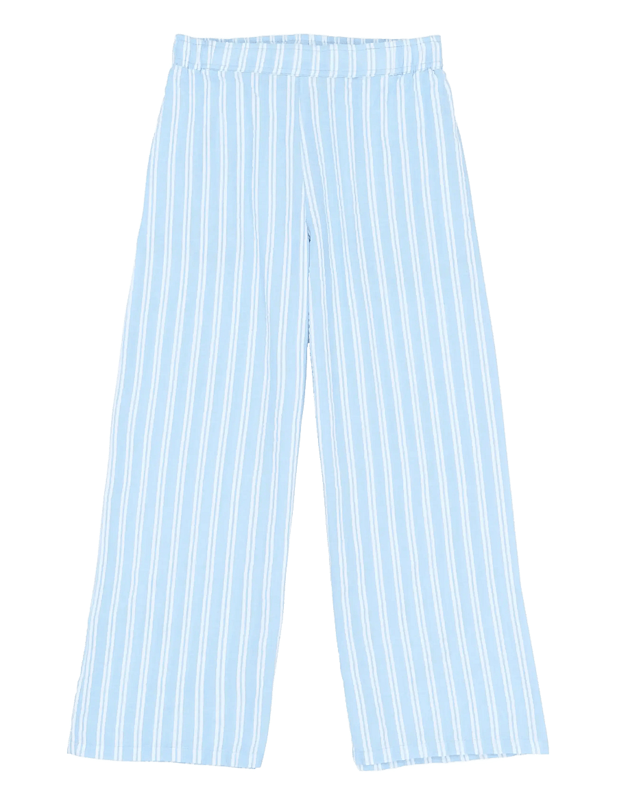 The New - TNShirley Wide Pants - bukser - forever blue striped - 1