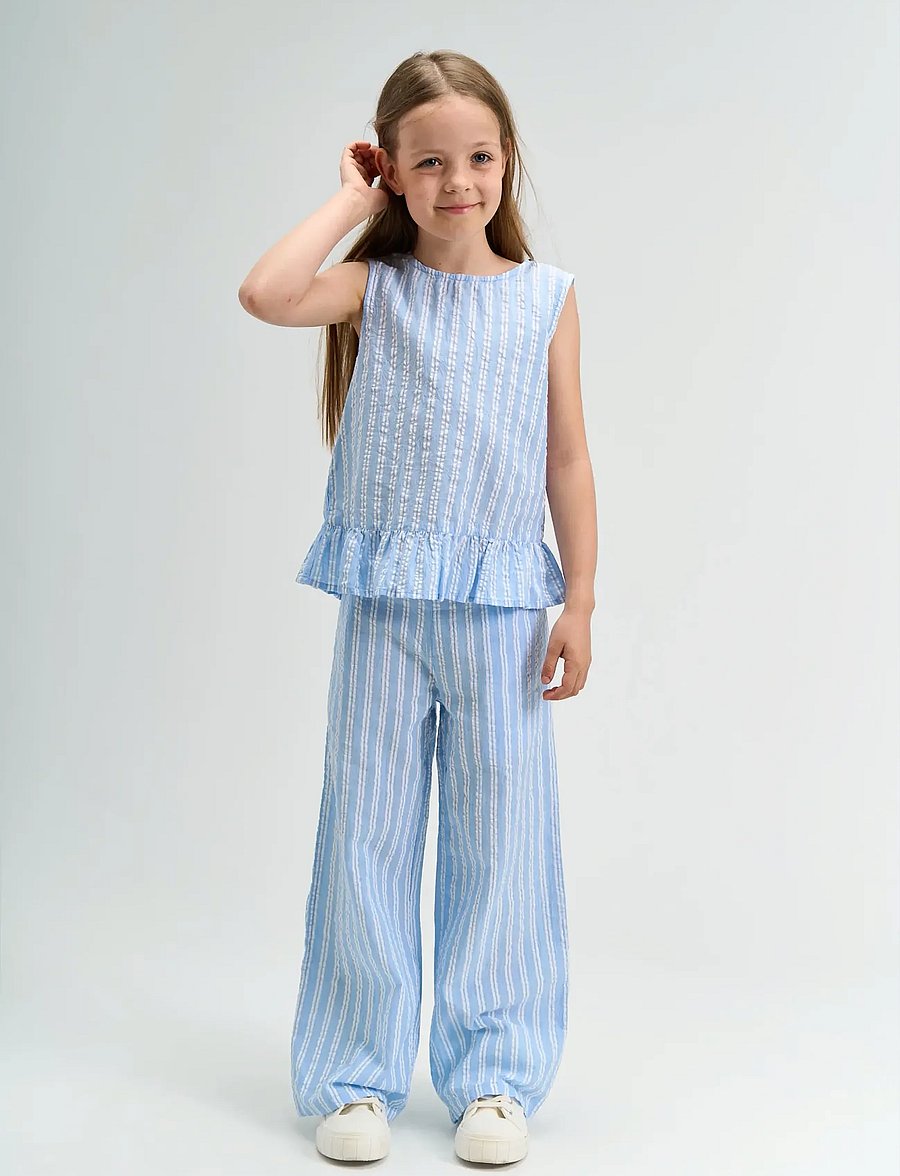 The New - TNShirley Wide Pants - bukser - forever blue striped - 0