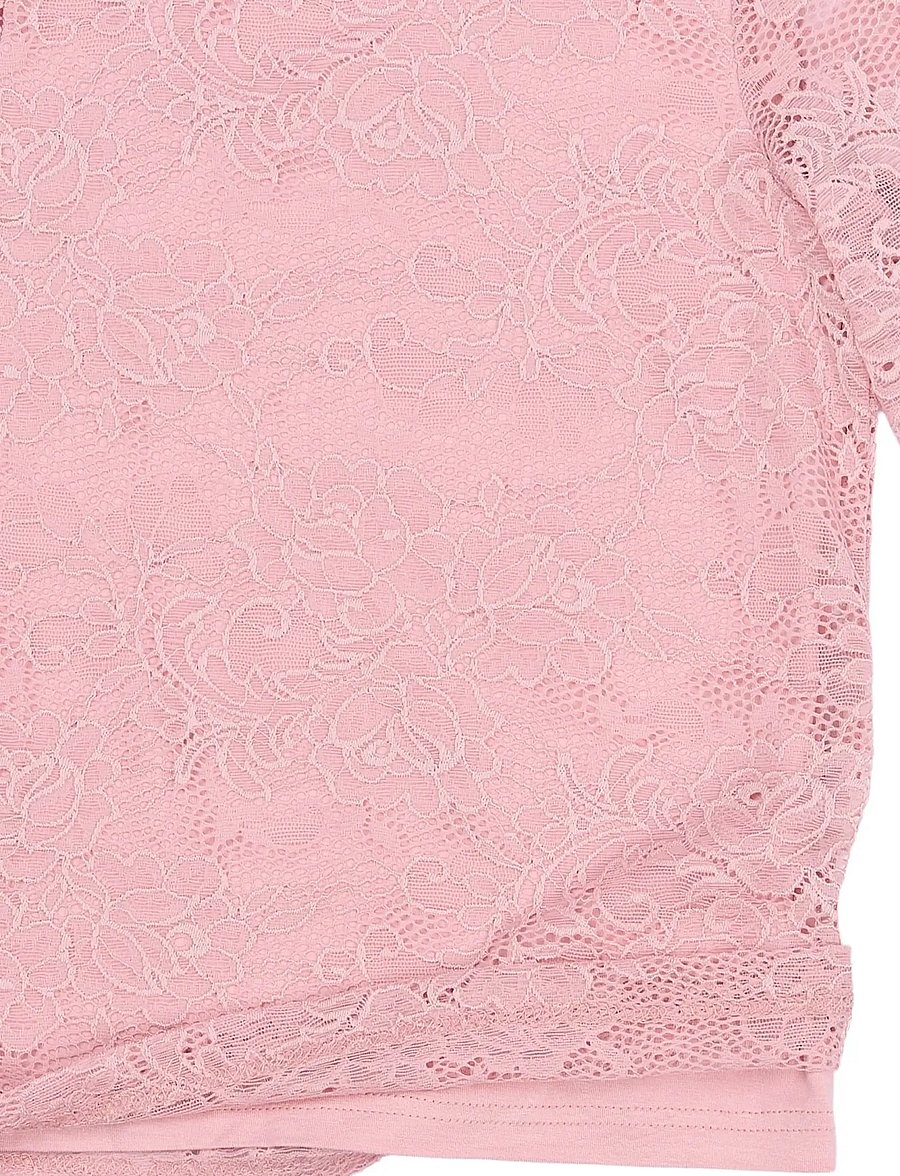 The New - TNSybil L_S Lace Tee - silver pink - 3