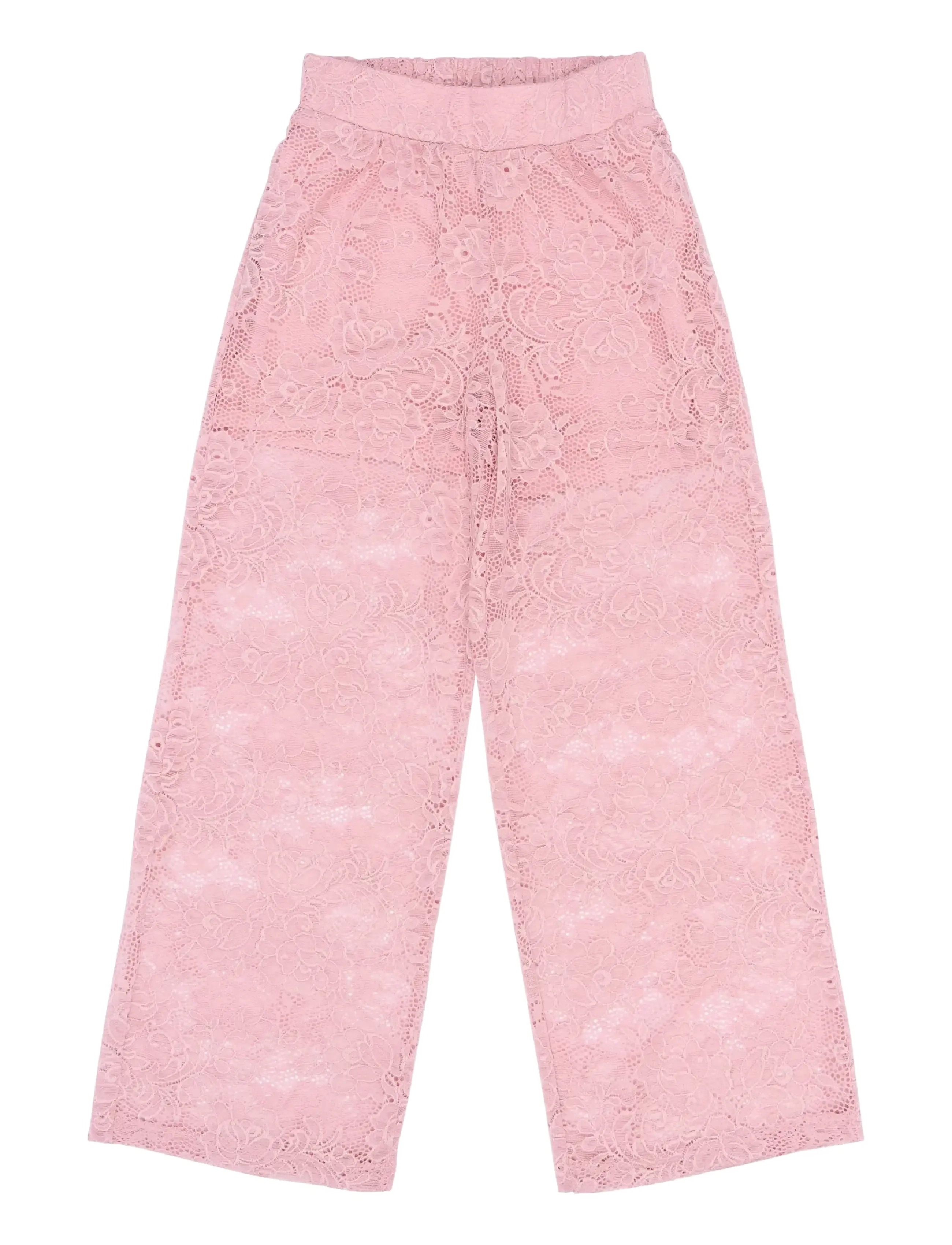 The New TNSybil Wide Lace Pants - Clothing - SILVER PINK / pink/rose
