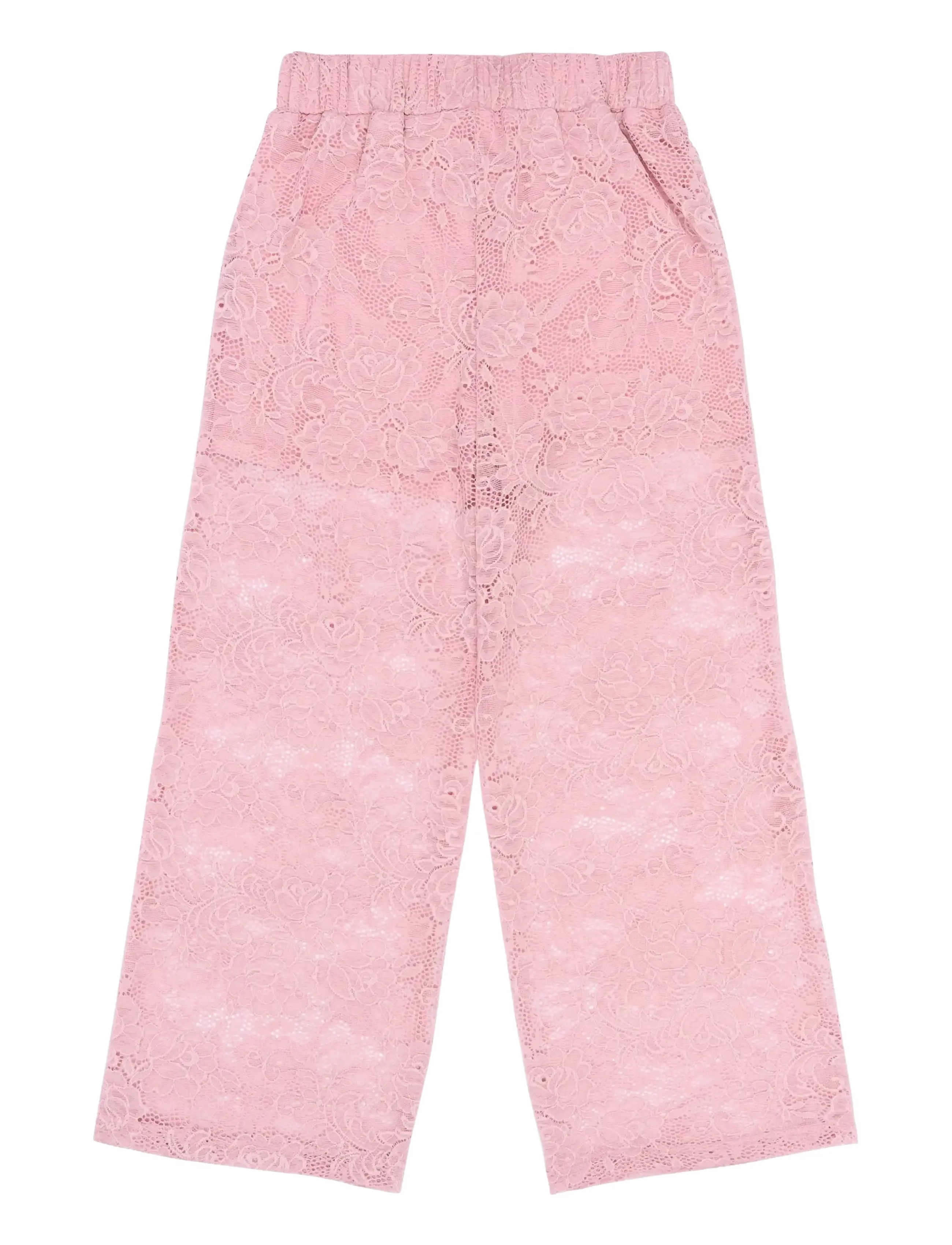 The New - TNSybil Wide Lace Pants - silver pink - 1